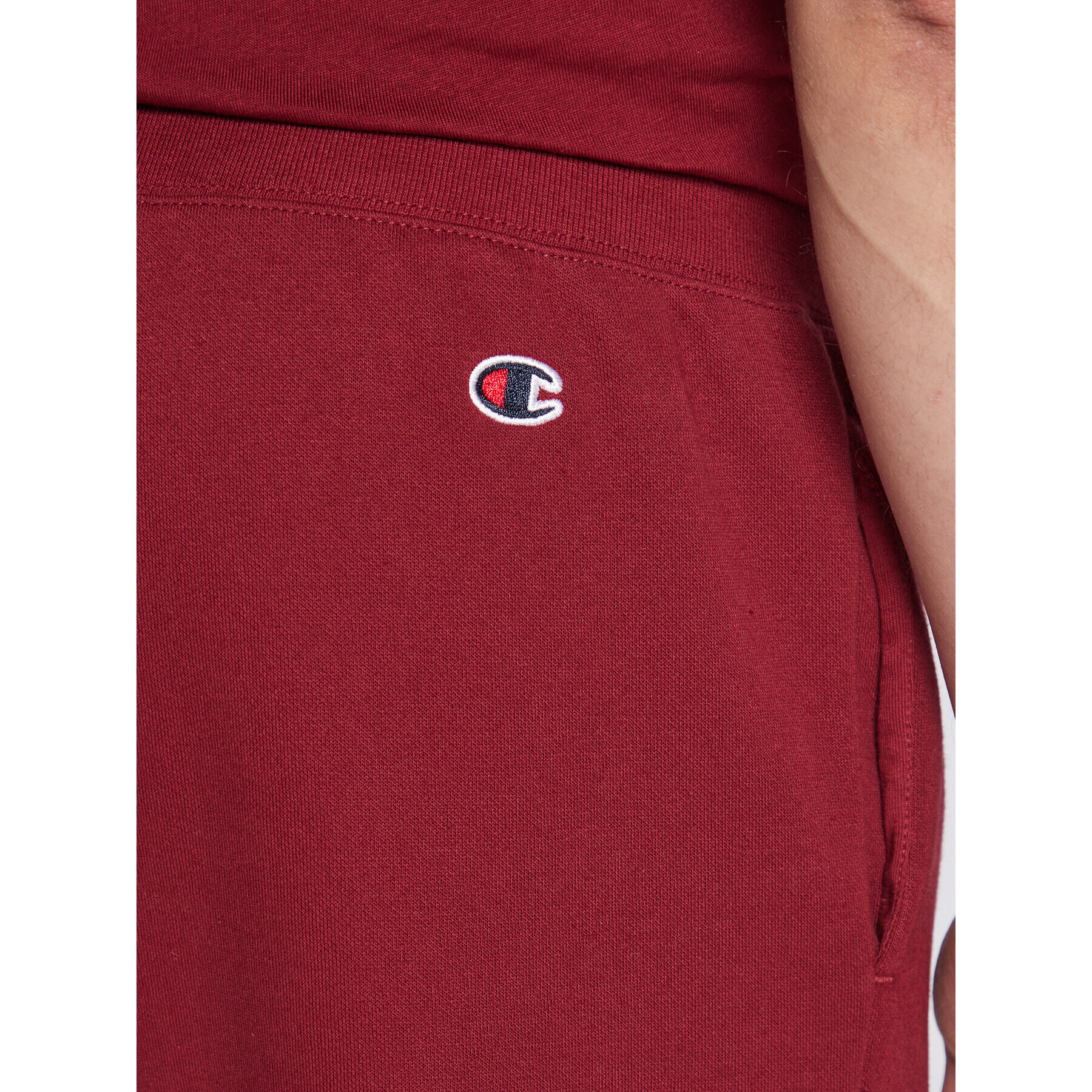 Champion Spodnji del trenirke Heavy Fleece Bookstore Logo 217880 Bordo rdeča Regular Fit - Pepit.si