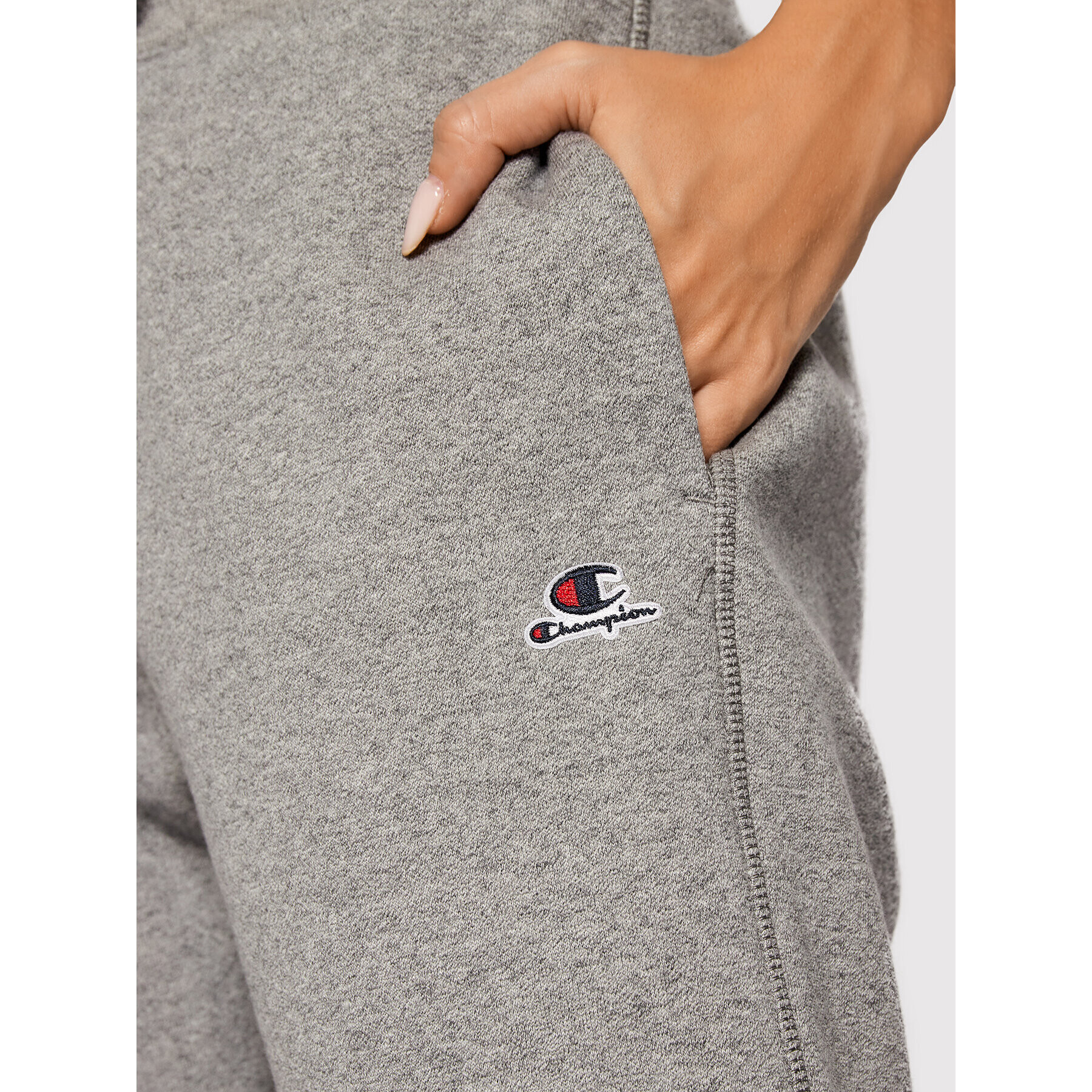 Champion Spodnji del trenirke Logo 114469 Siva Regular Fit - Pepit.si