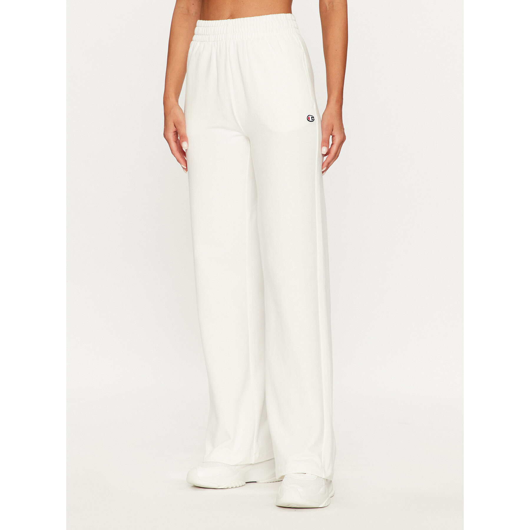 Champion Spodnji del trenirke Wide Leg Pants 116613 Écru Regular Fit - Pepit.si