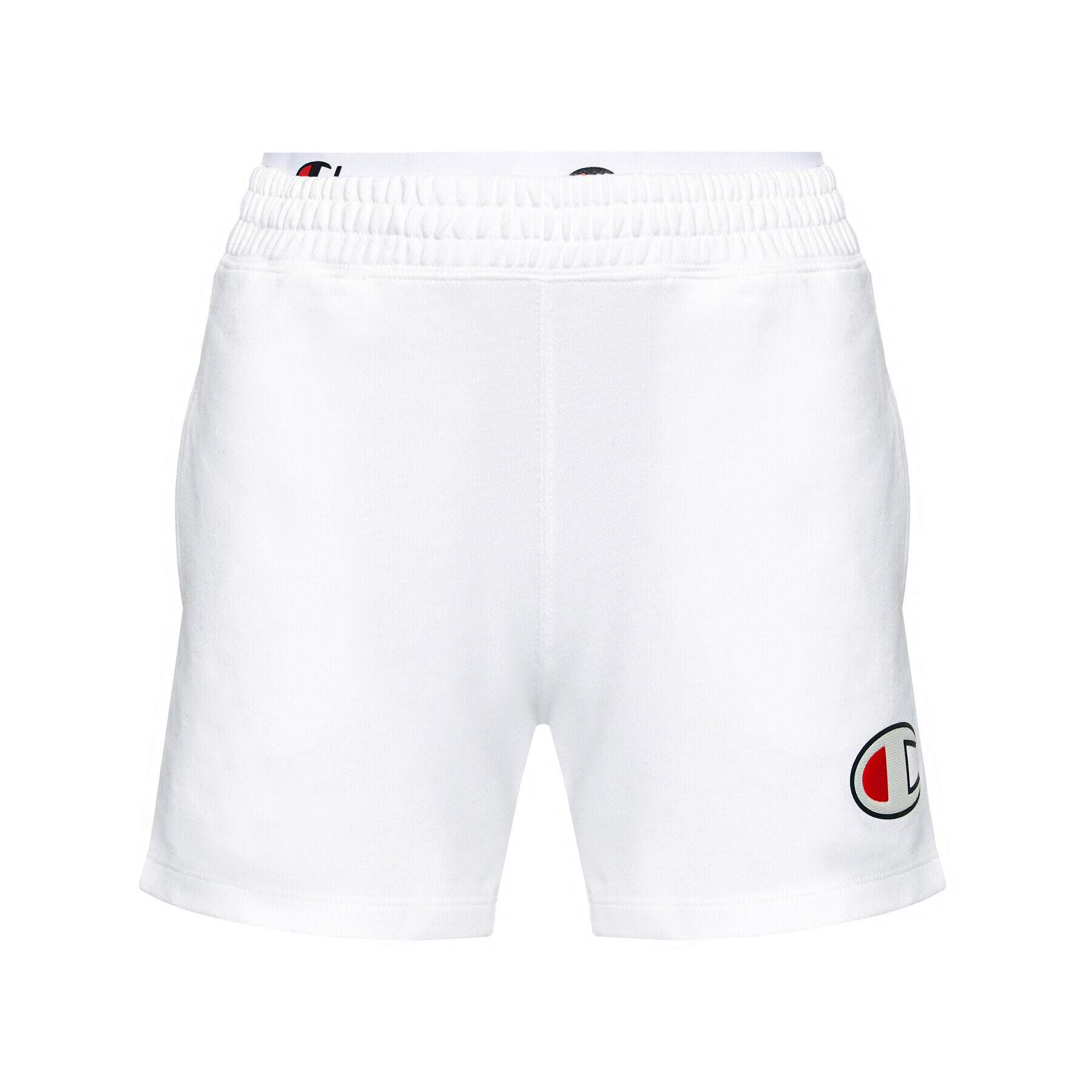 Champion Športne kratke hlače Double Waistband 112648 Bela Custom Fit - Pepit.si