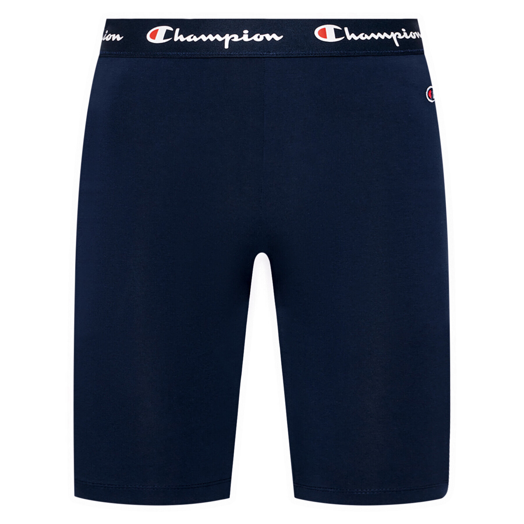 Champion Športne kratke hlače Script Logo 112862 Mornarsko modra Athletic Fit - Pepit.si