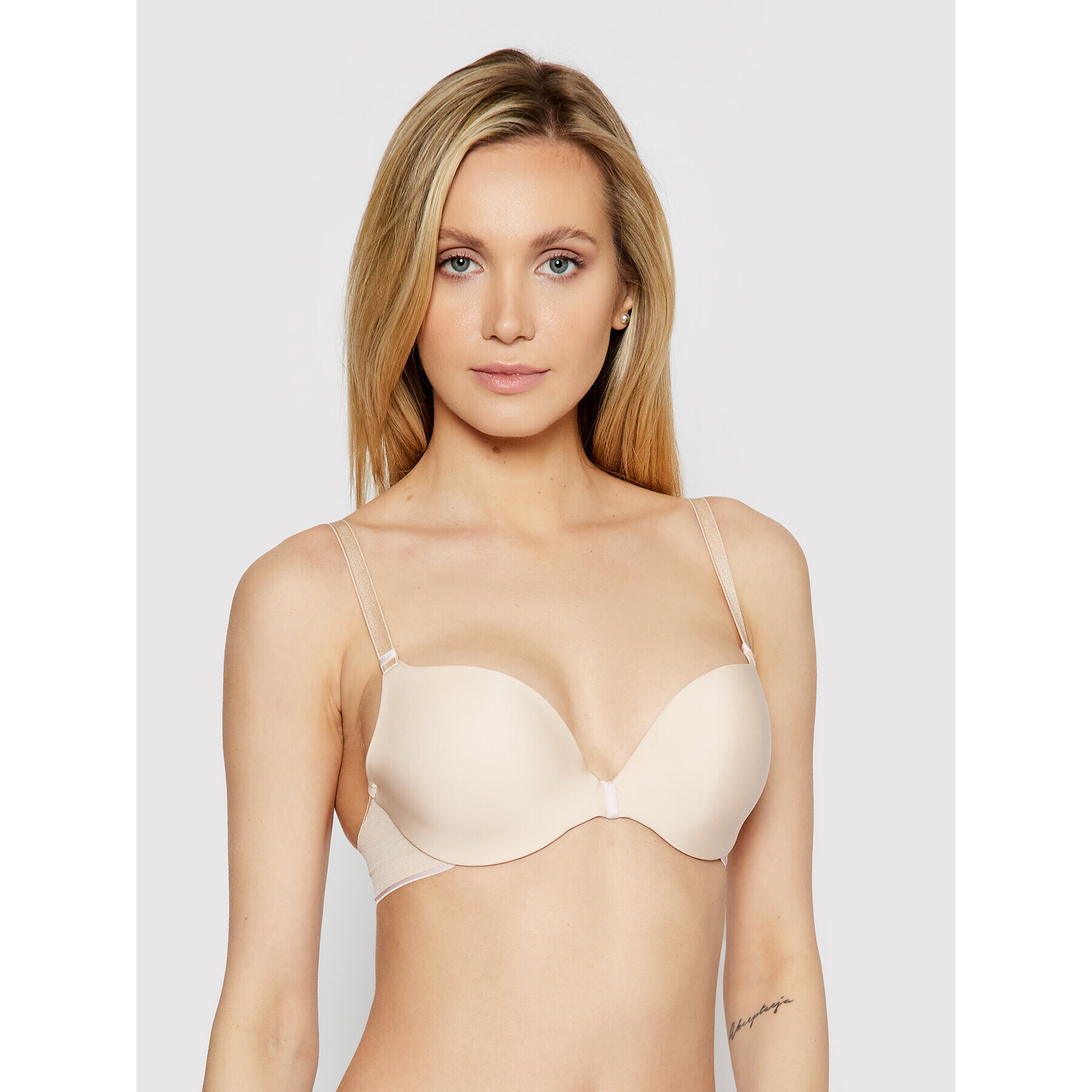 Chantelle Push-Up nedrček Absolute Invisible C29220 Bež - Pepit.si