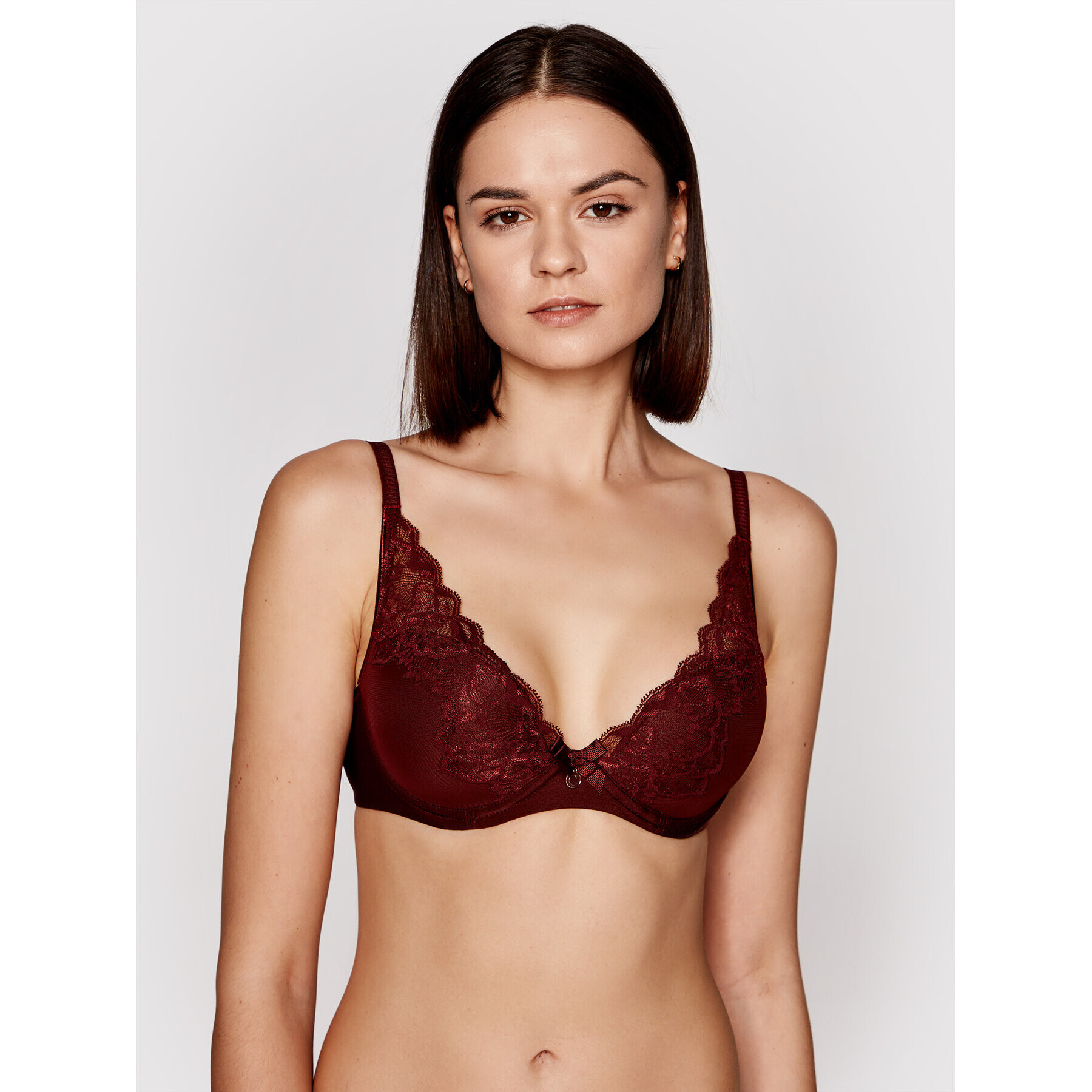 Chantelle Push-Up nedrček Orangerie C67620 Bordo rdeča - Pepit.si