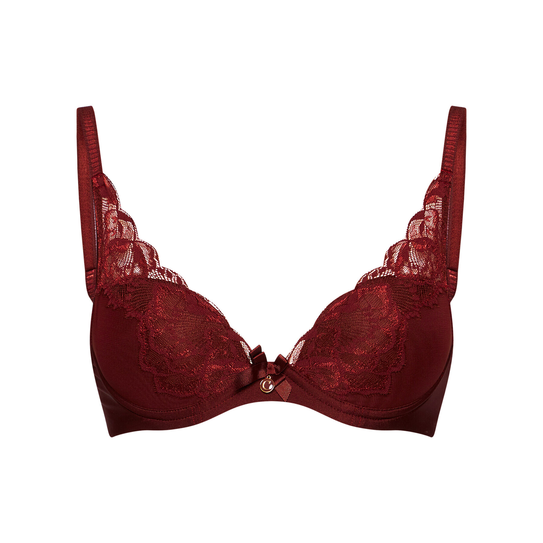 Chantelle Push-Up nedrček Orangerie C67620 Bordo rdeča - Pepit.si