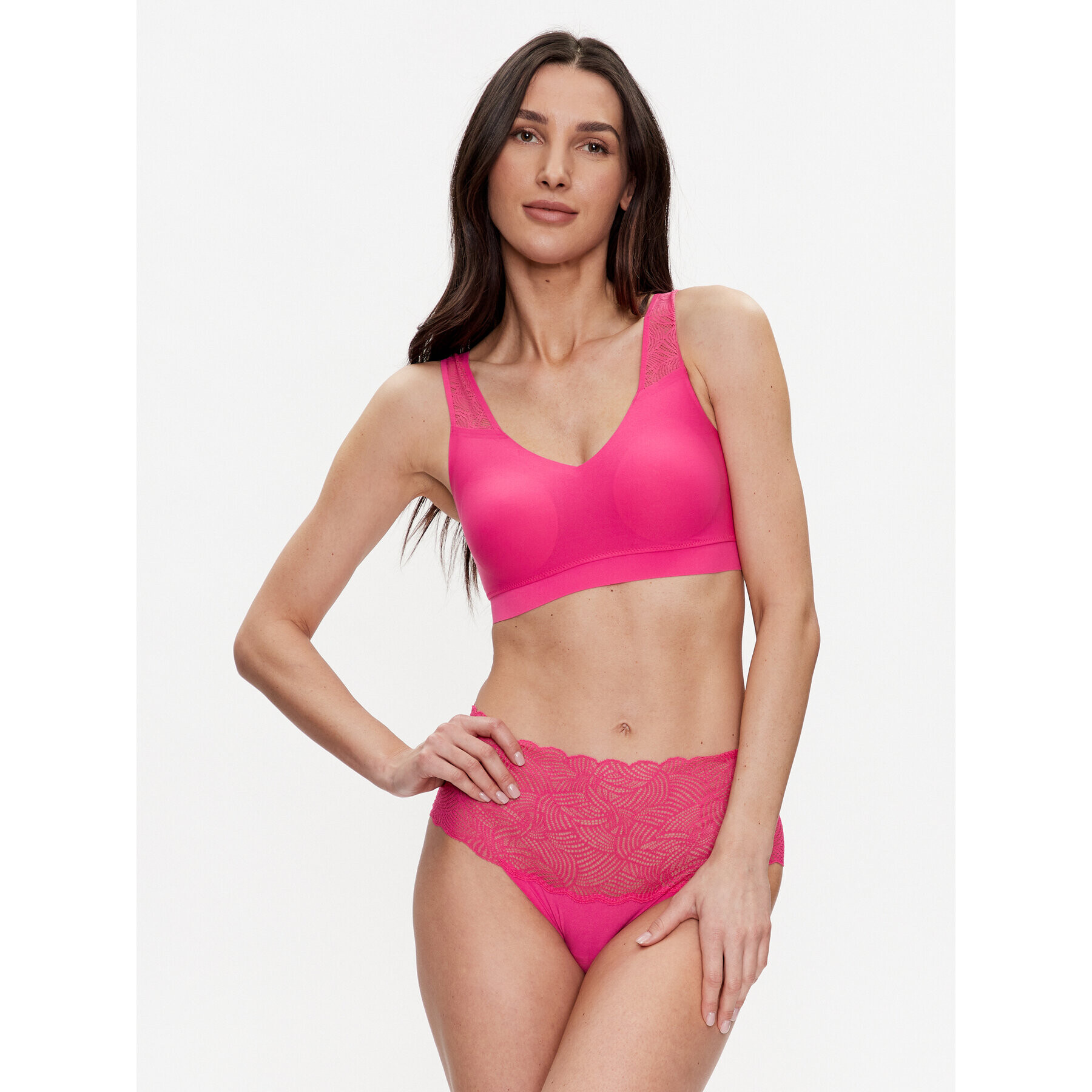 Chantelle Top nedrček Soft Stretch C11G10 Roza - Pepit.si