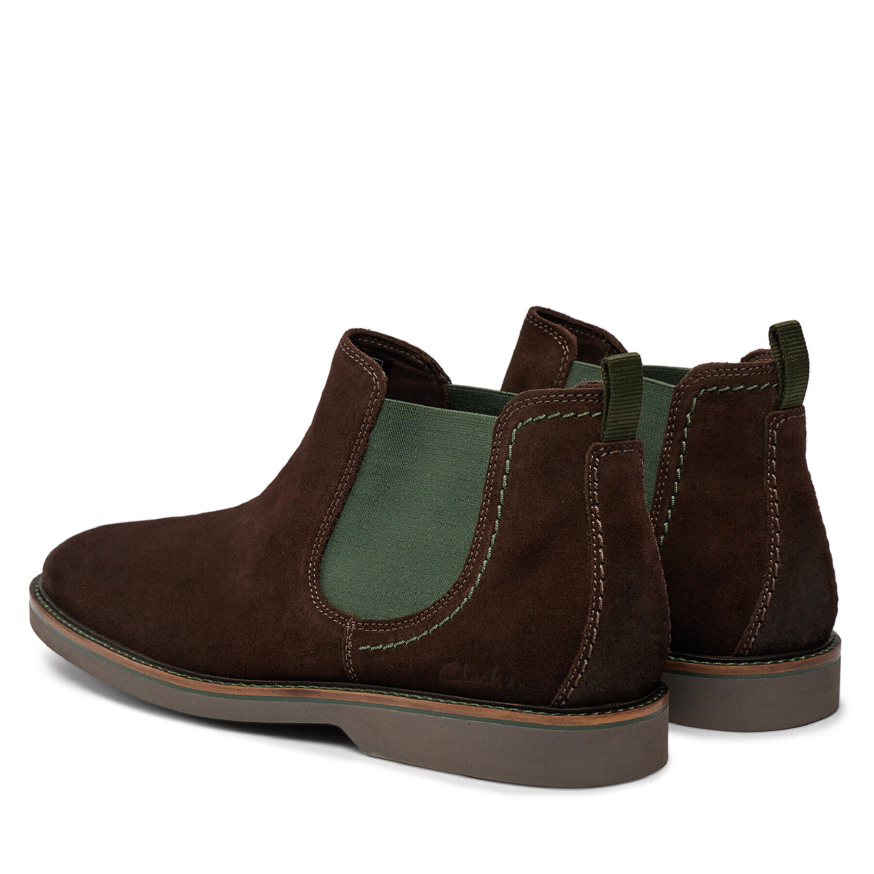 Clarks Gležnjarji Chelsea Atticus Lt Top 261734167 Rjava - Pepit.si