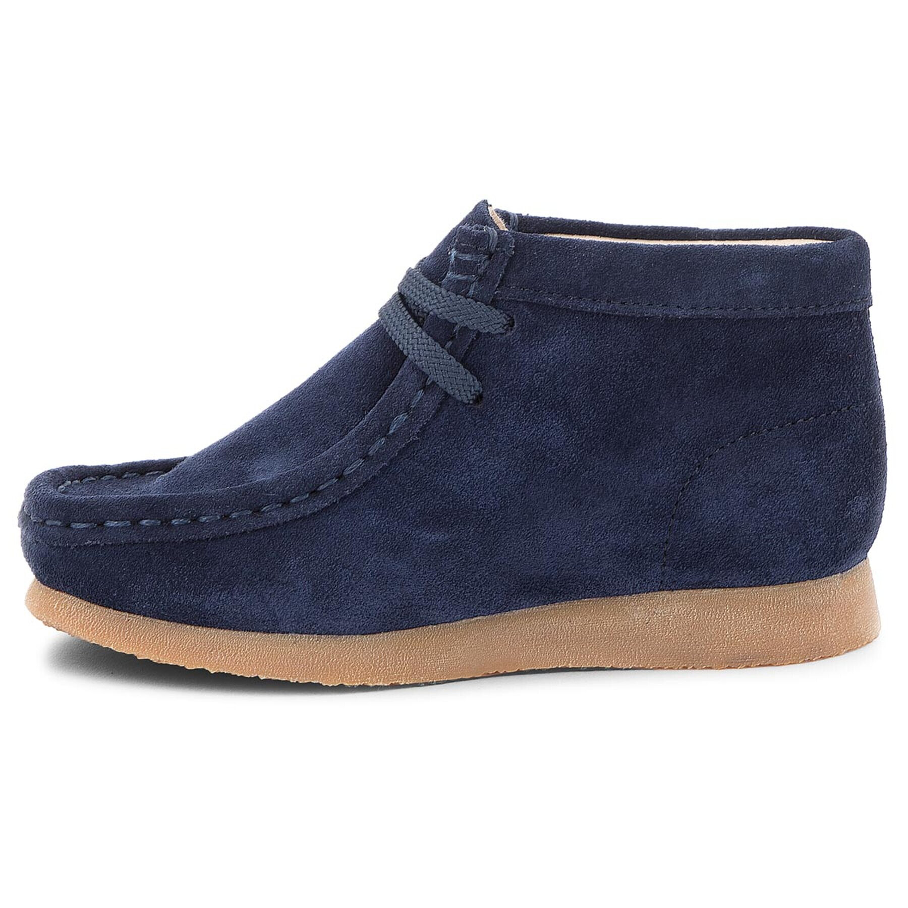 Clarks Gležnjarji Wallabee Bt 261338947 Mornarsko modra - Pepit.si