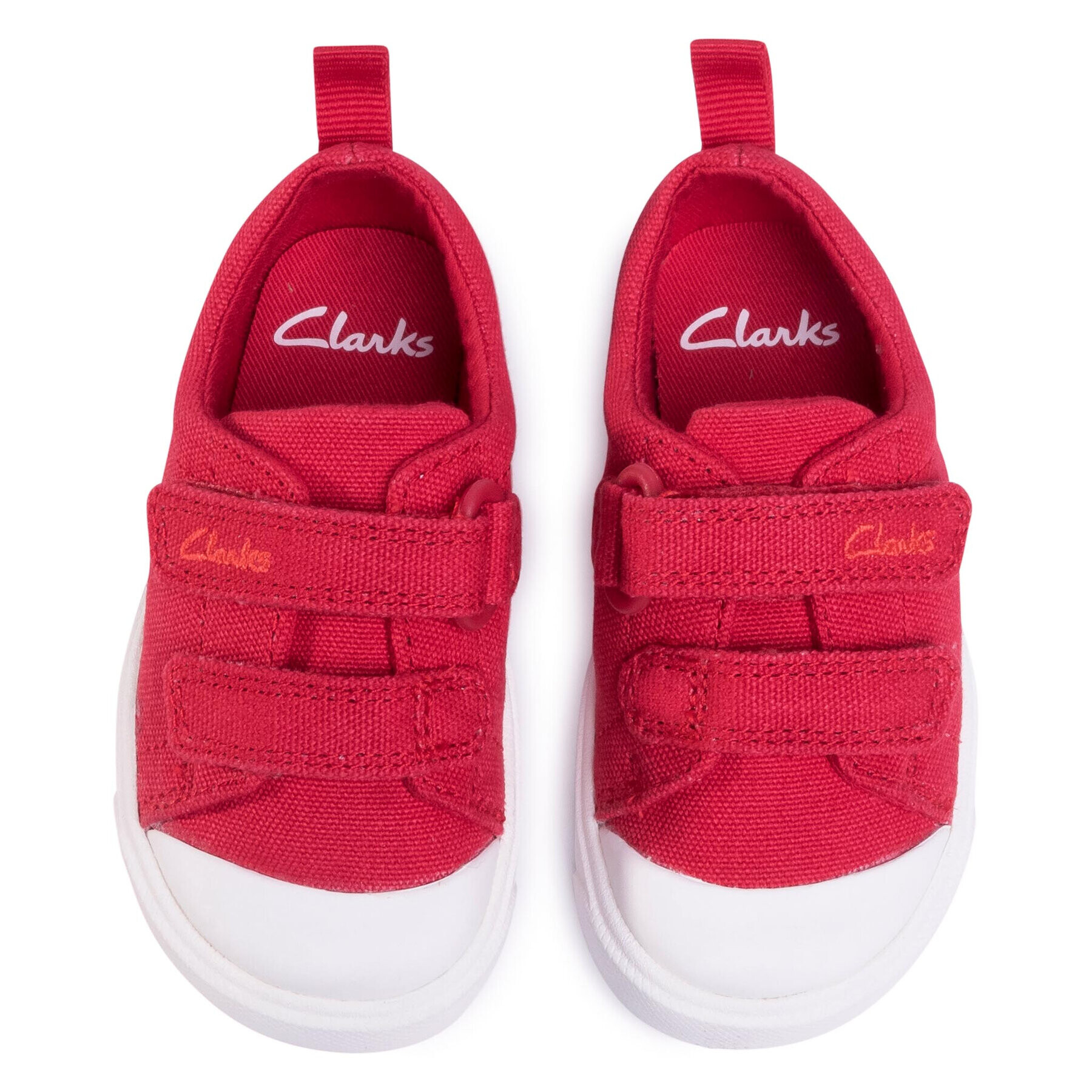 Clarks Modne superge City Bright T 261490927 Rdeča - Pepit.si