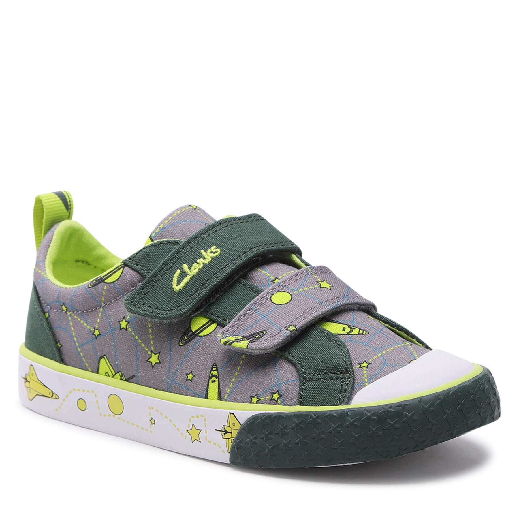 Clarks Modne superge Foxing Lo K 261643656 S Siva - Pepit.si