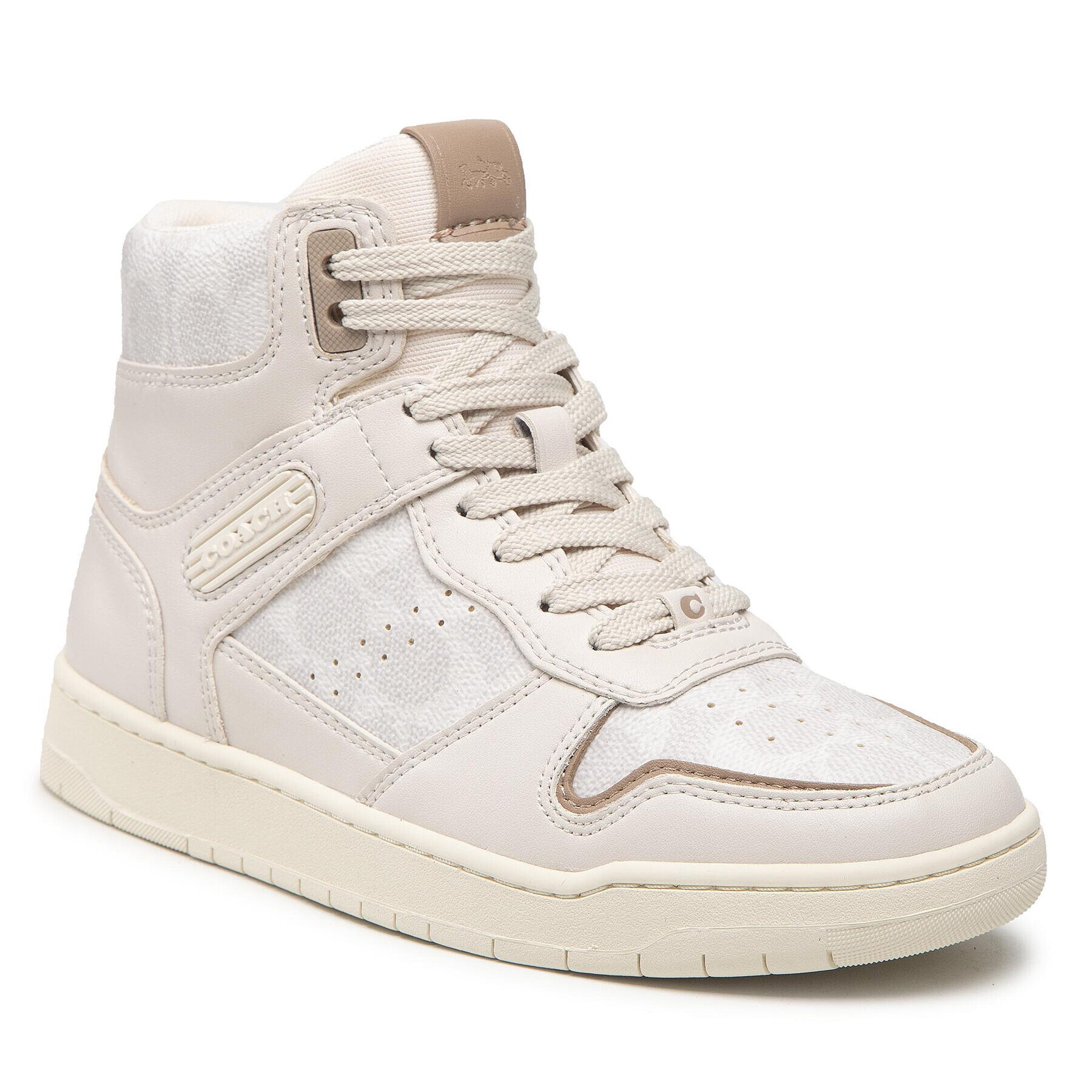 Coach Superge Hi Top Coated Canvas CD304 Bež - Pepit.si