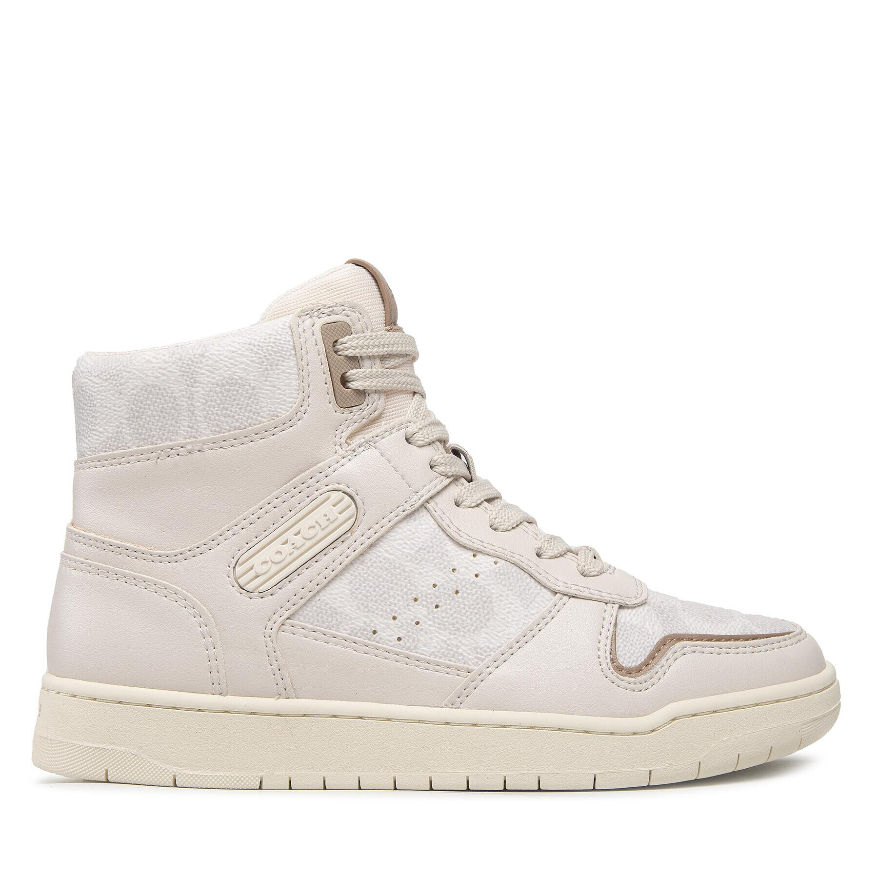 Coach Superge Hi Top Coated Canvas CD304 Bež - Pepit.si