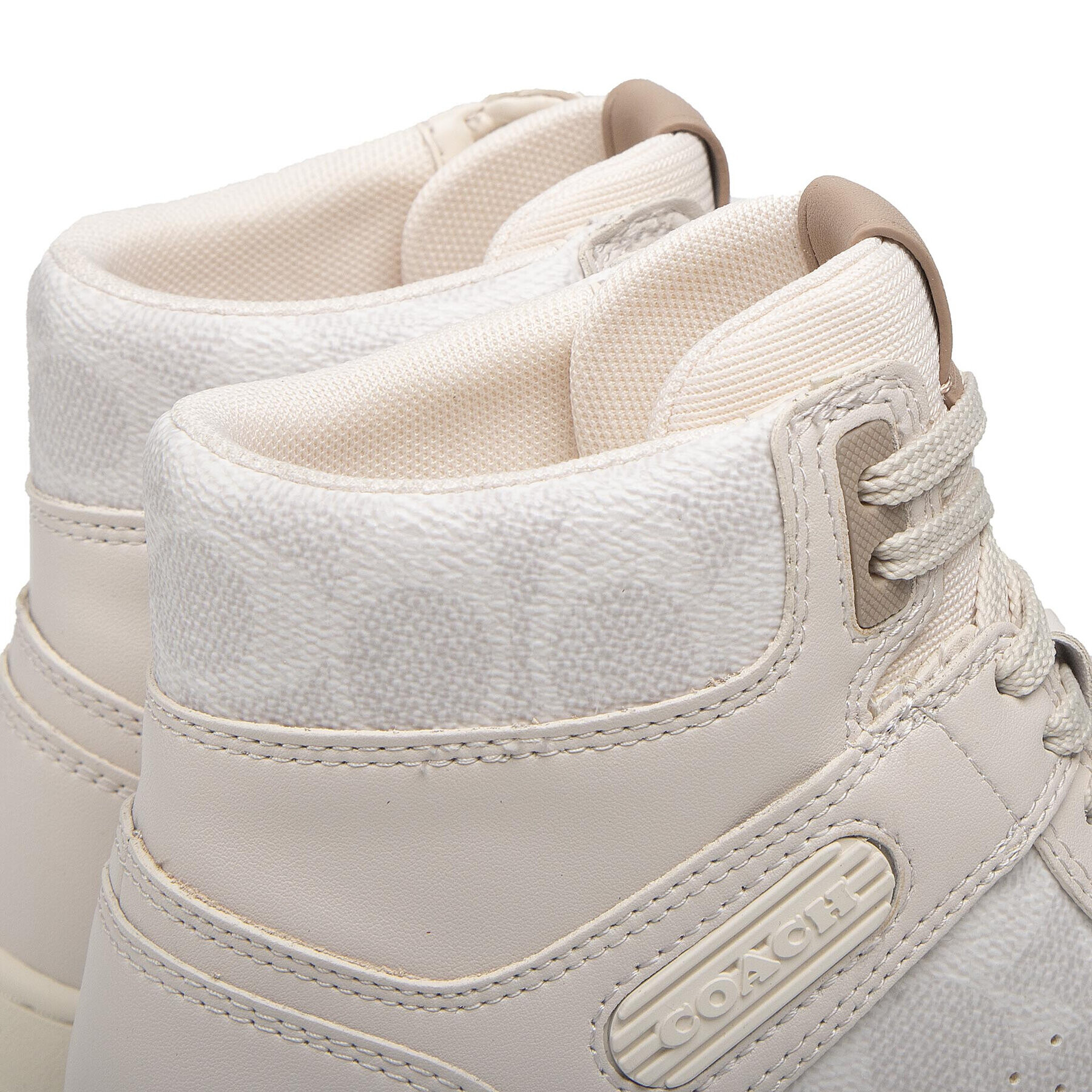 Coach Superge Hi Top Coated Canvas CD304 Bež - Pepit.si