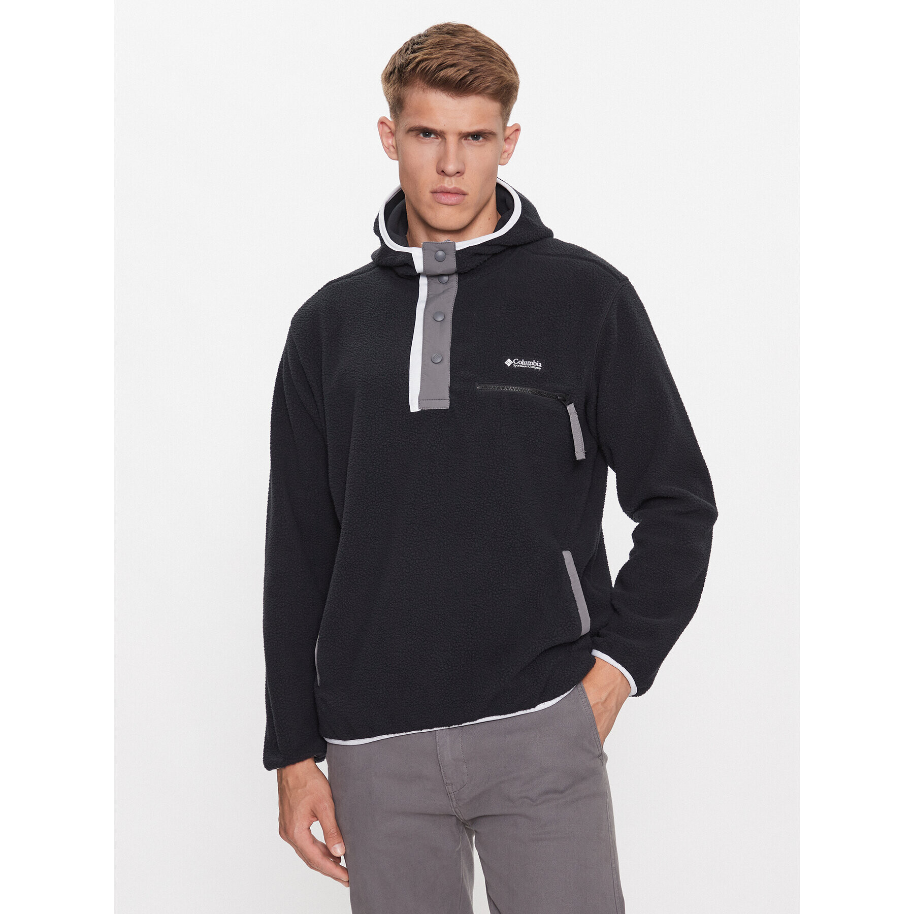 Columbia Flis Helvetia™ Hoodie Črna Regular Fit - Pepit.si