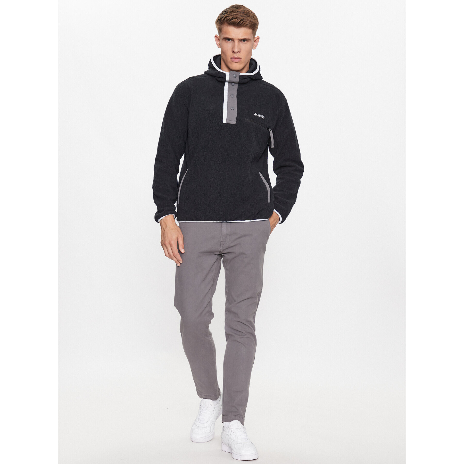 Columbia Flis Helvetia™ Hoodie Črna Regular Fit - Pepit.si