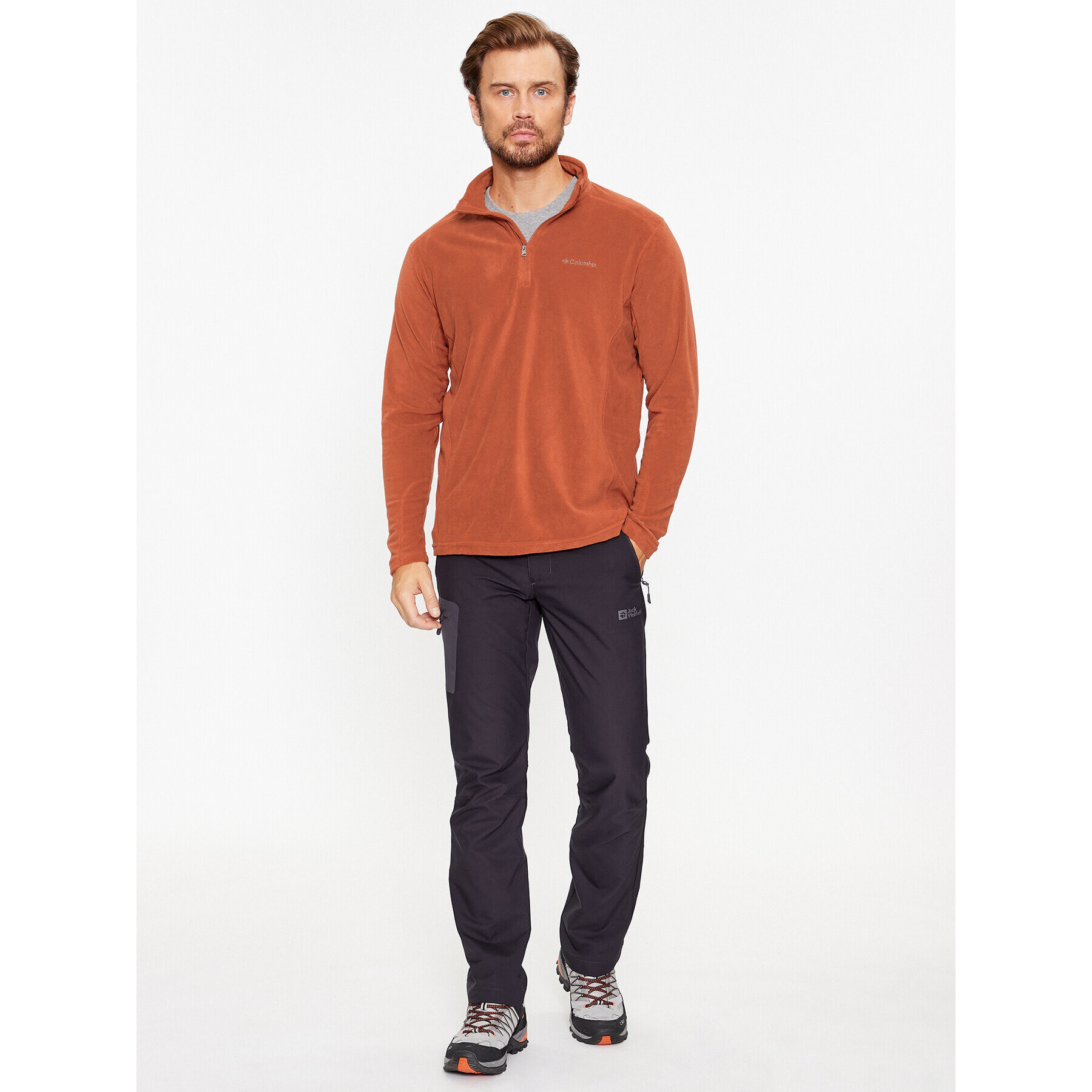 Columbia Flis Klamath Range™ II Half Zip Oranžna Regular Fit - Pepit.si