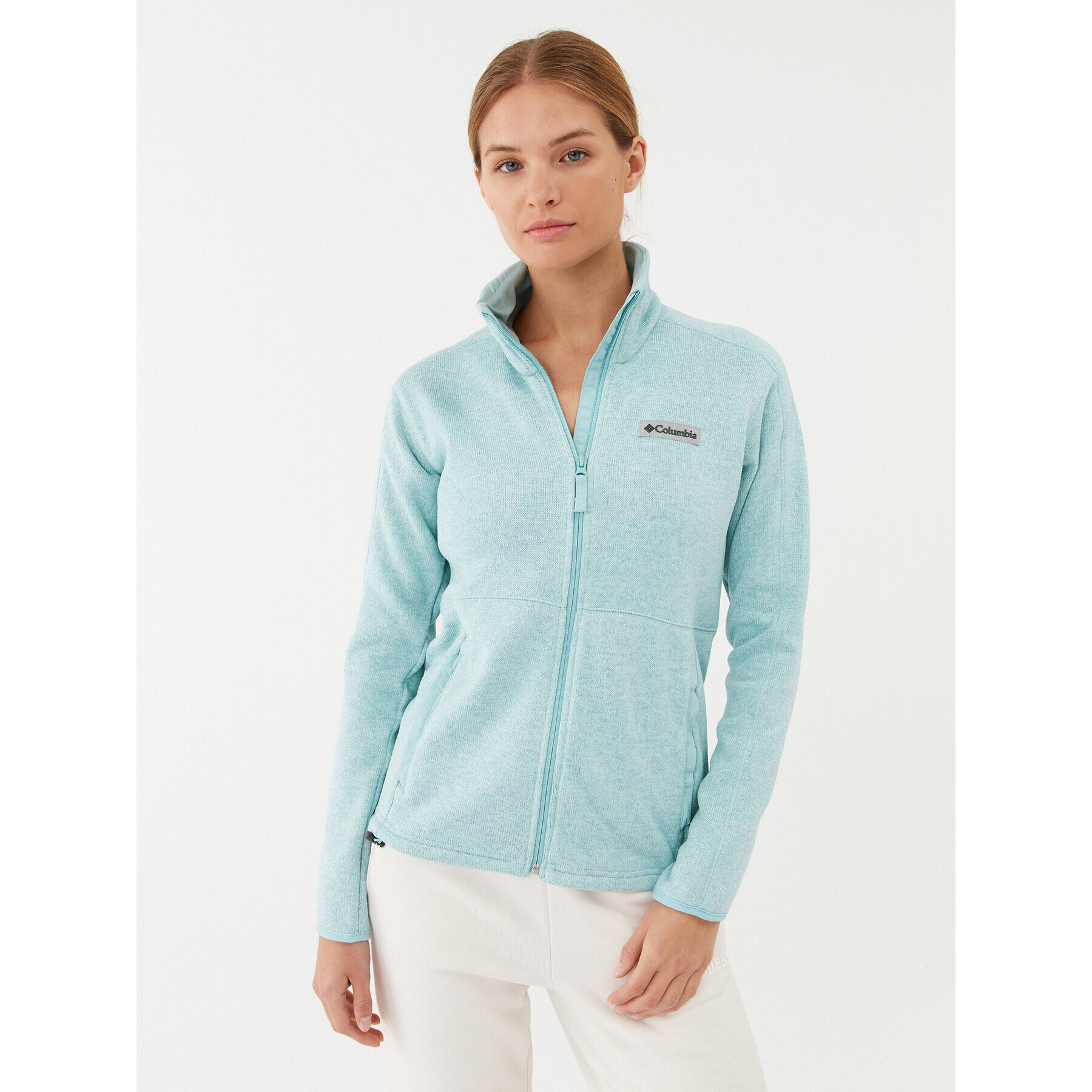 Columbia Flis W Sweater Weather™ Full Zip Zelena Regular Fit - Pepit.si