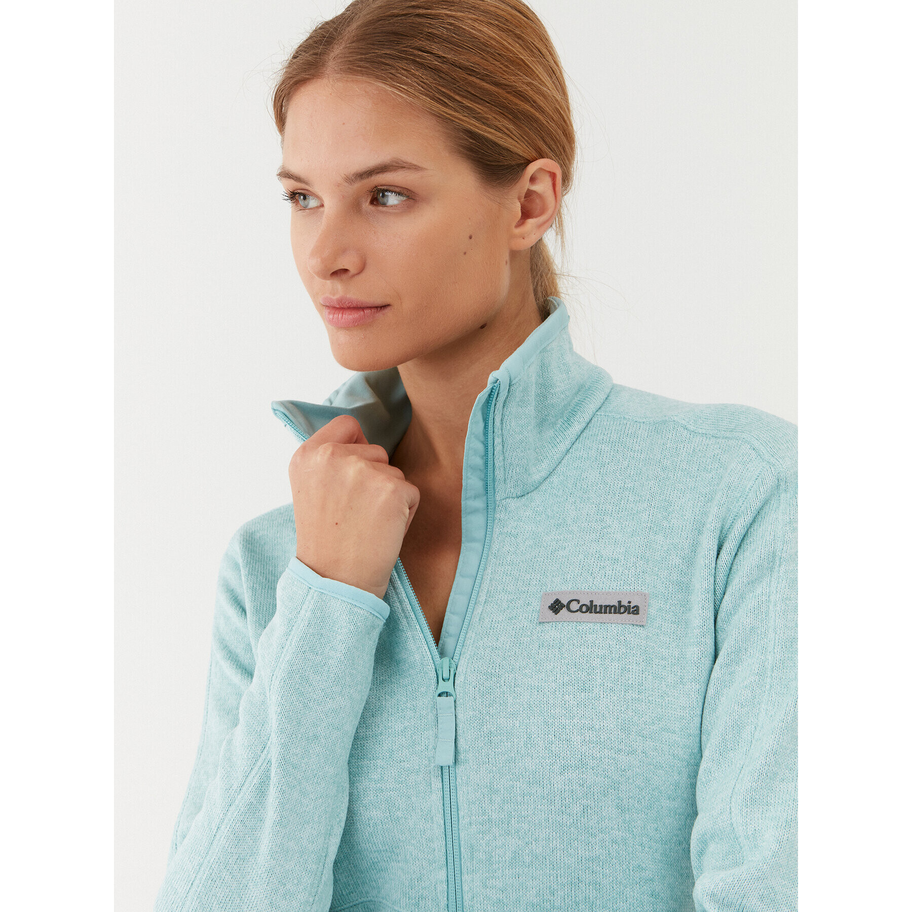 Columbia Flis W Sweater Weather™ Full Zip Zelena Regular Fit - Pepit.si