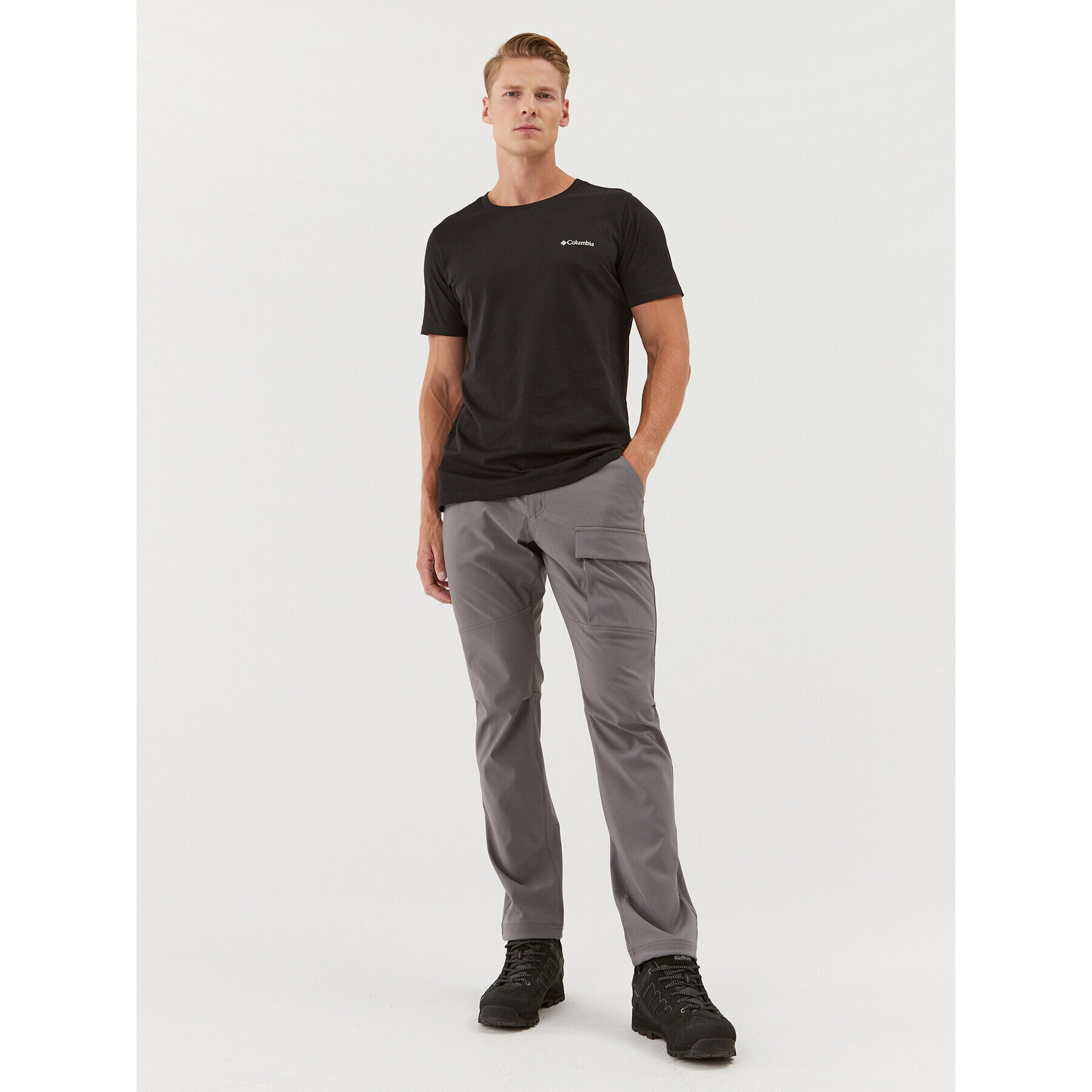 Columbia Pohodne hlače Maxtrail™ Midweight Warm Pant Siva Regular Fit - Pepit.si