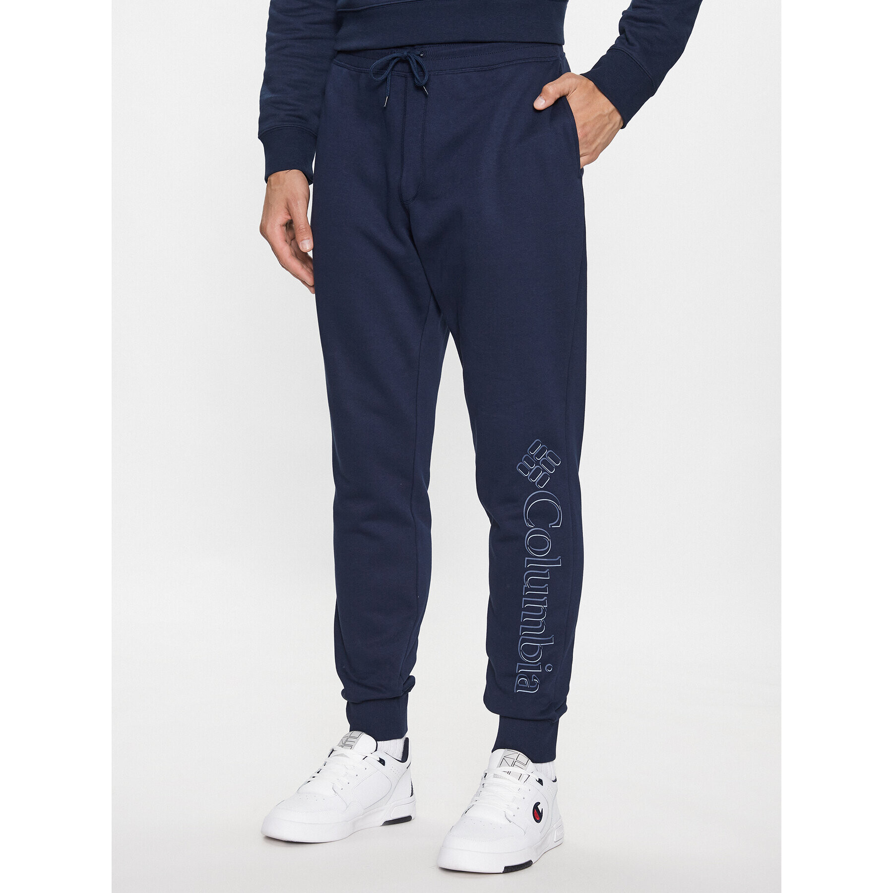 Columbia Spodnji del trenirke M CSC Logo™ Fleece Jogger II Modra Regular Fit - Pepit.si