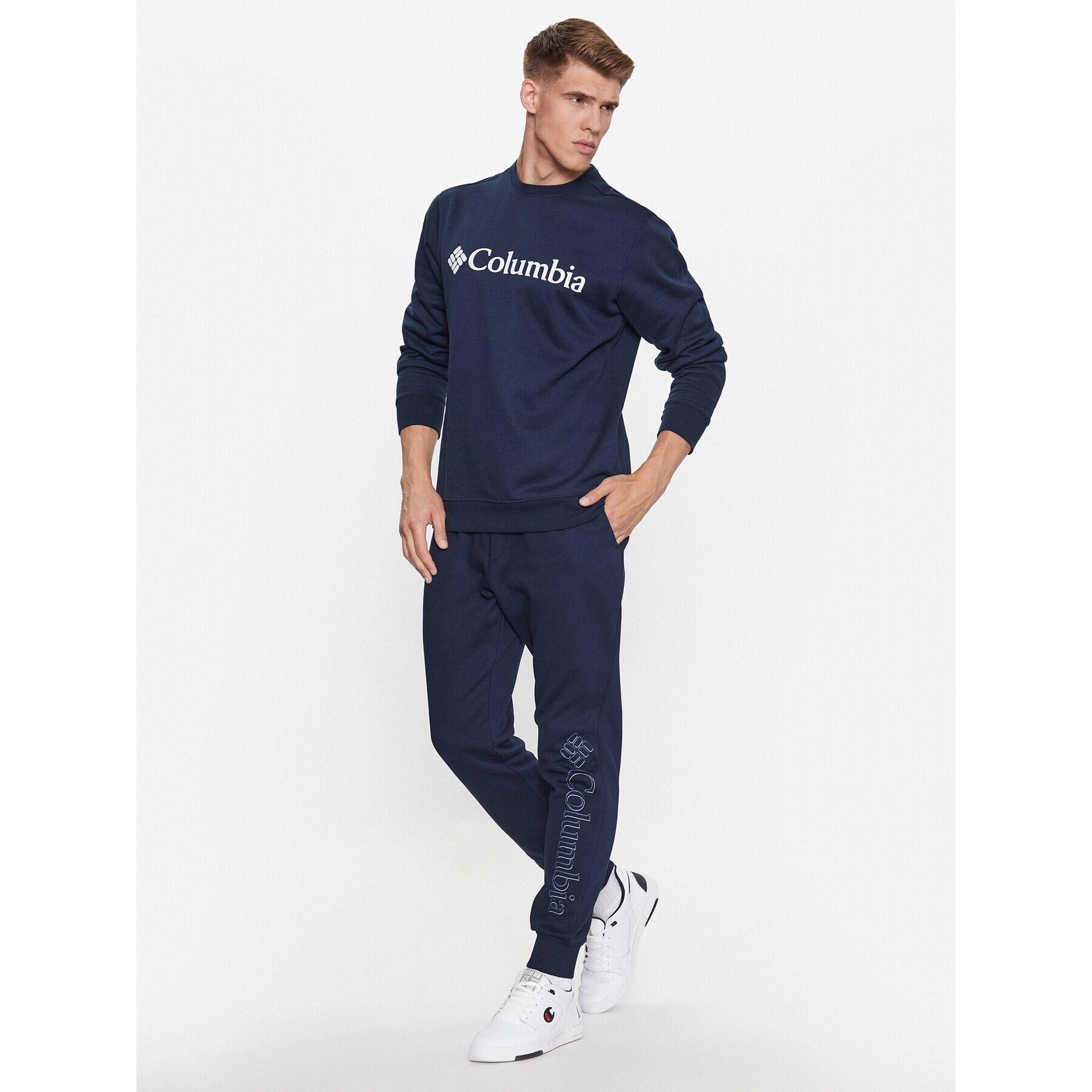 Columbia Spodnji del trenirke M CSC Logo™ Fleece Jogger II Modra Regular Fit - Pepit.si