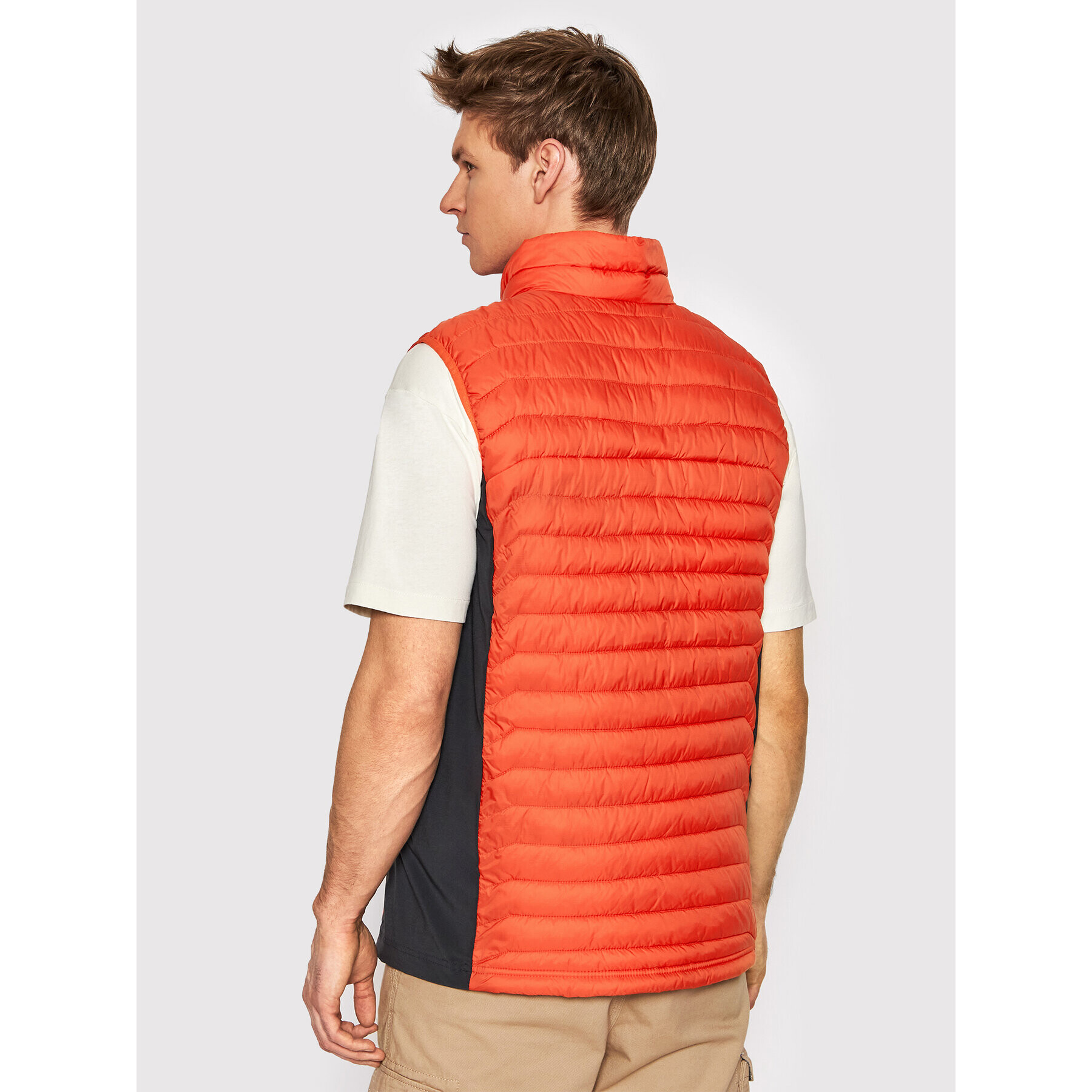 Columbia Telovnik Powder Pass Vest 1842414 Oranžna Regular Fit - Pepit.si