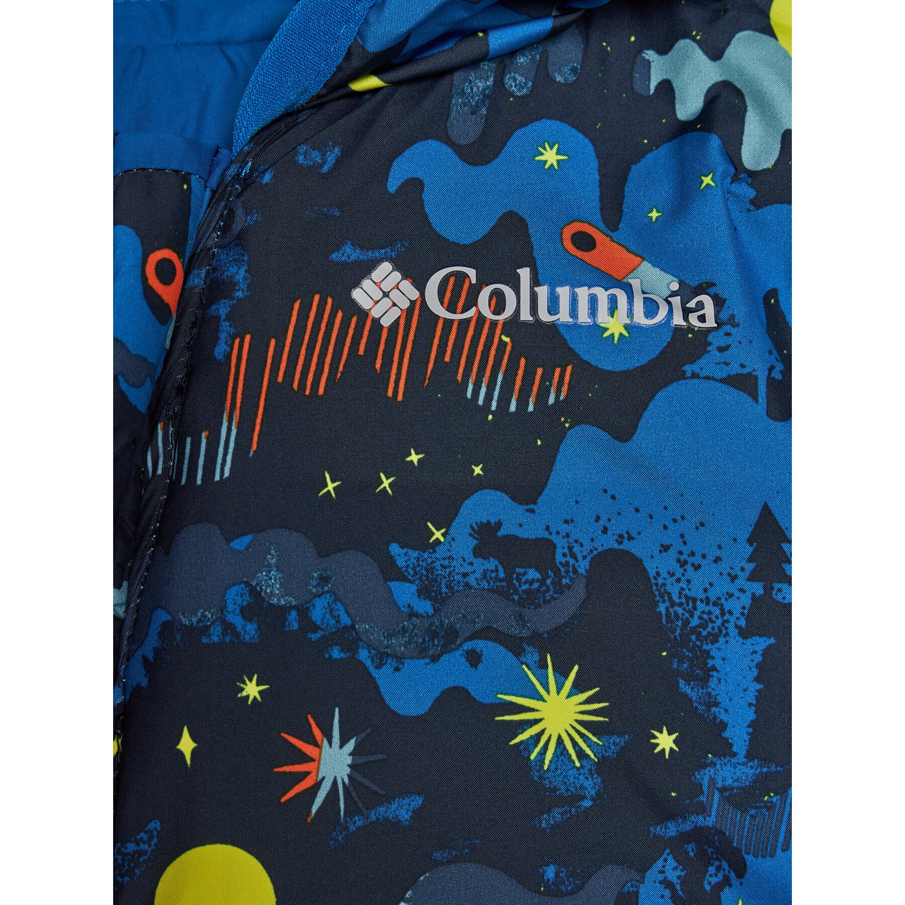 Columbia Zimski kombinizon Powder Lite™ Reversible Bunting Modra Regular Fit - Pepit.si