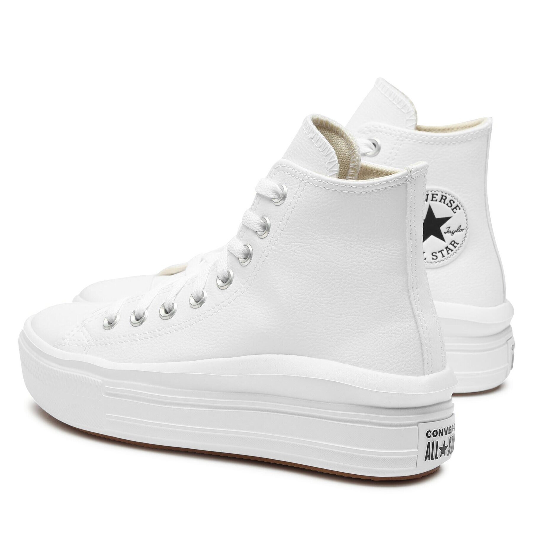 Converse Modne superge Chuck Taylor All Star Move A04295C Bela - Pepit.si