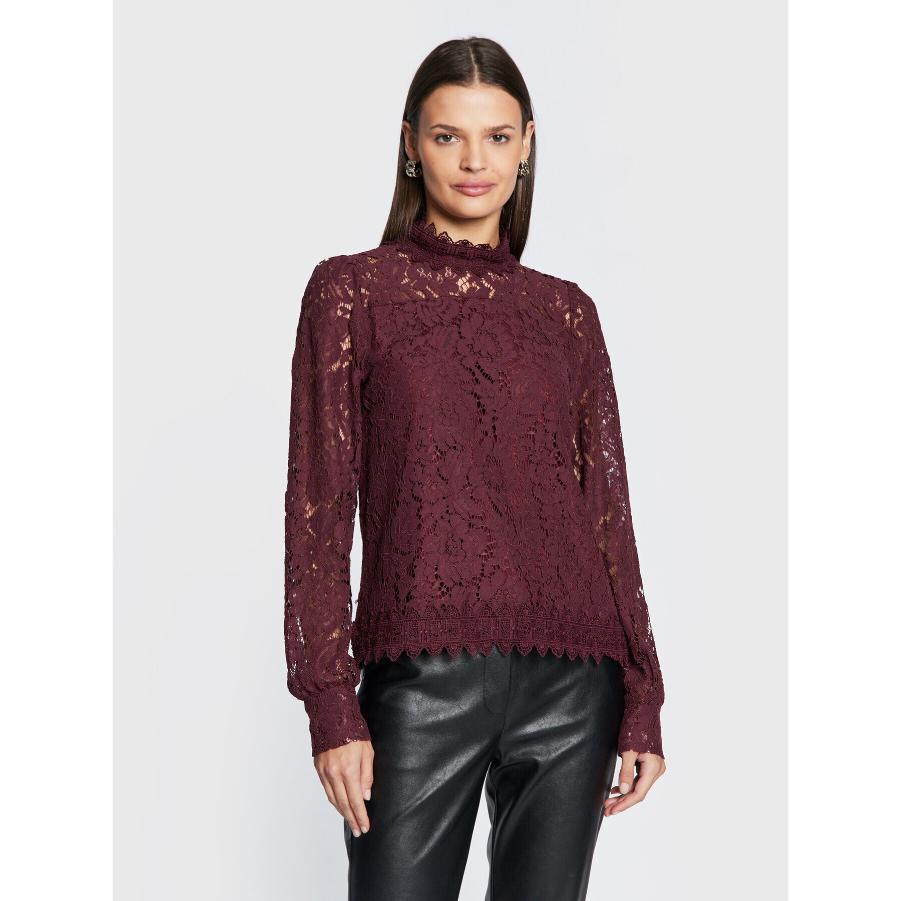 Cream Bluza Puna 10610775 Bordo rdeča Regular Fit - Pepit.si