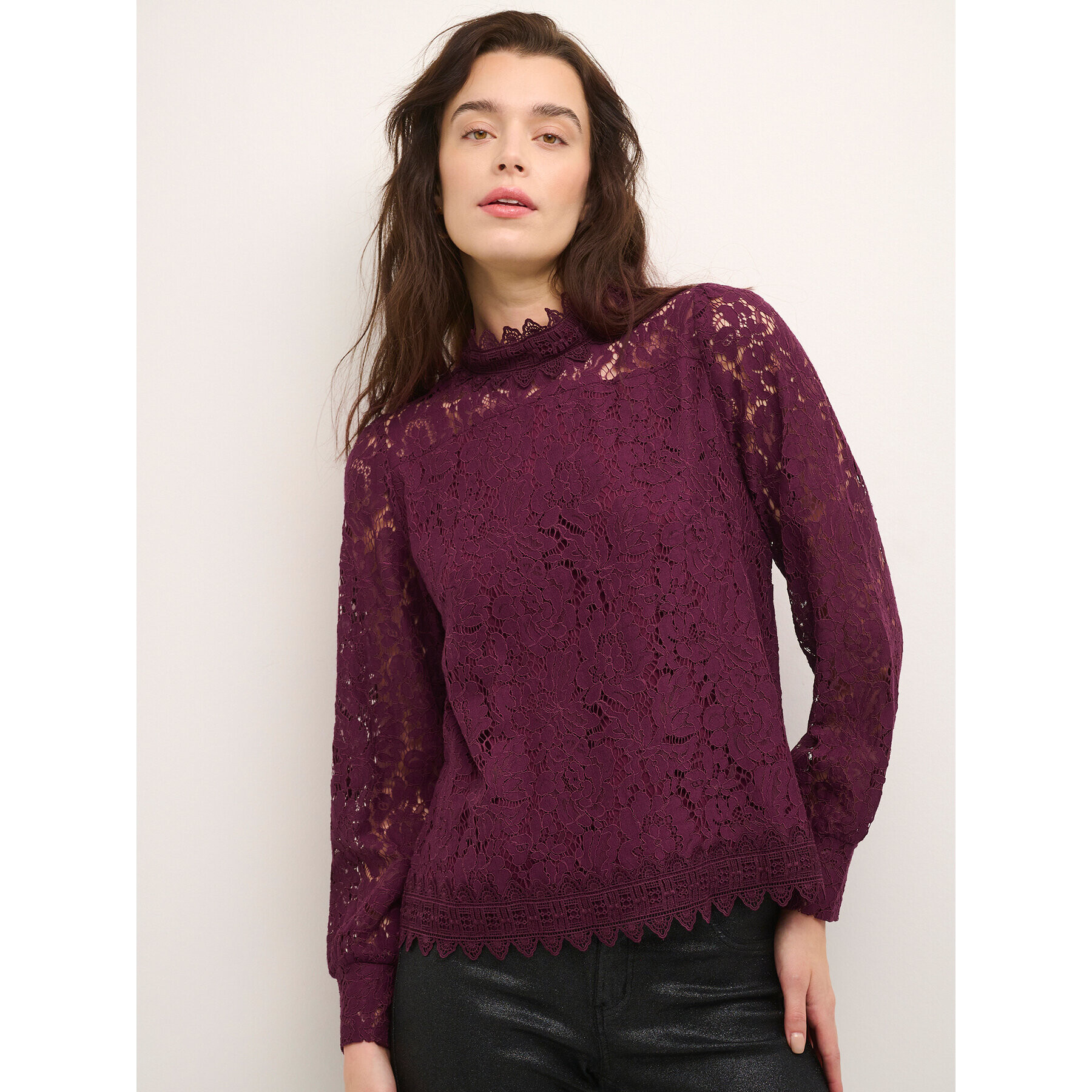 Cream Bluza Puna 10610775 Bordo rdeča Regular Fit - Pepit.si