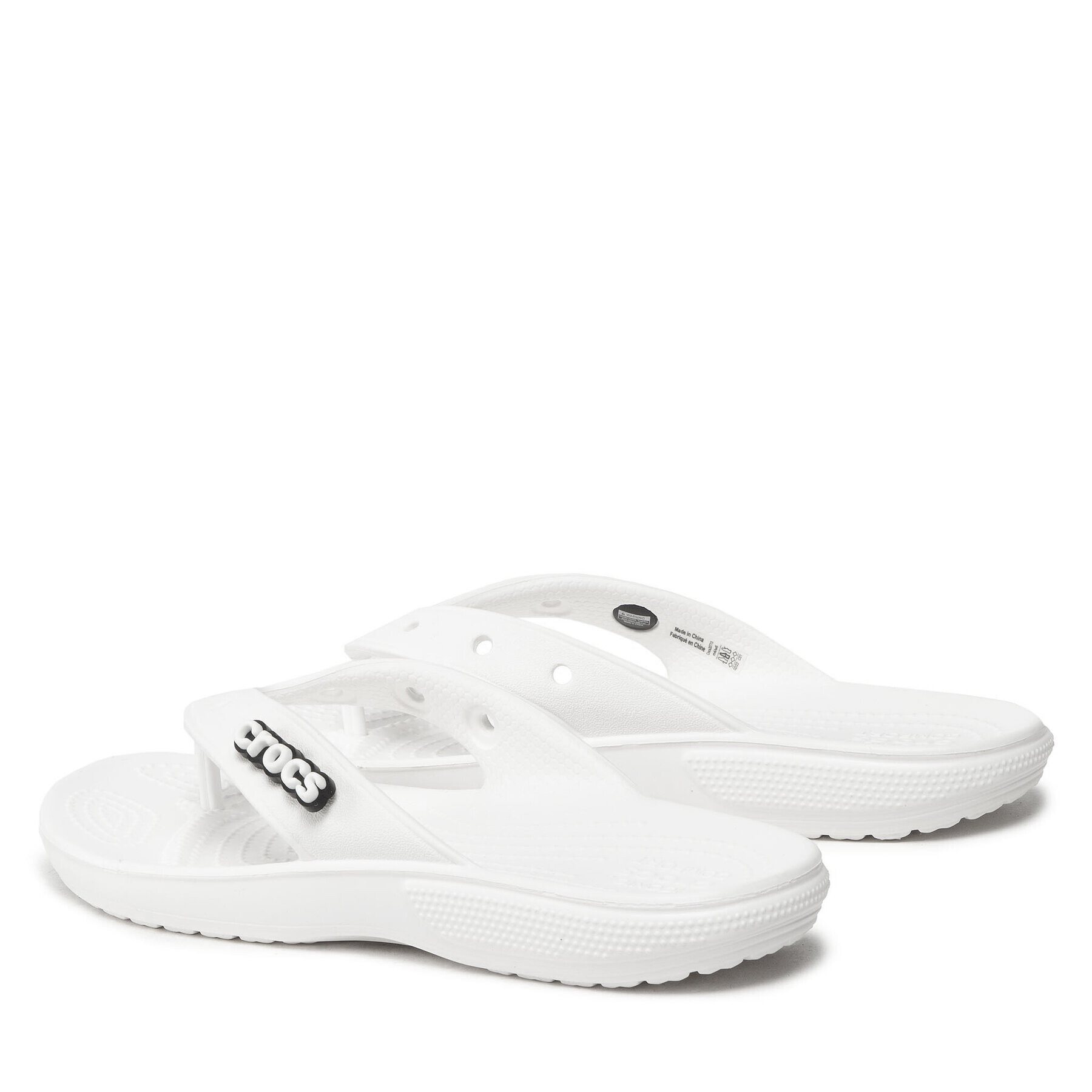 Crocs Japonke Classic Flip 207713 Bela - Pepit.si