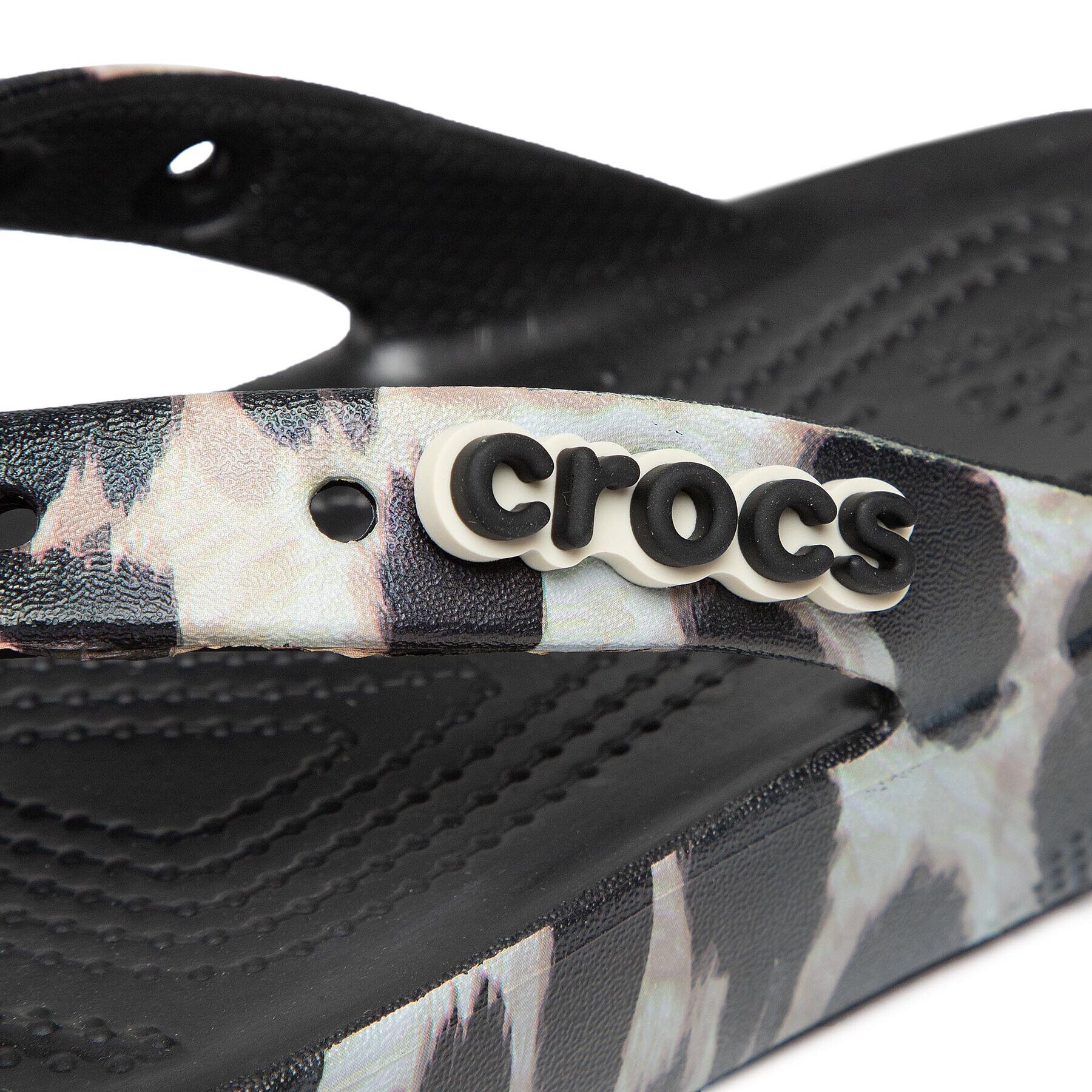 Crocs Japonke Clsplatform Animal Remix Flip W 207845 Črna - Pepit.si