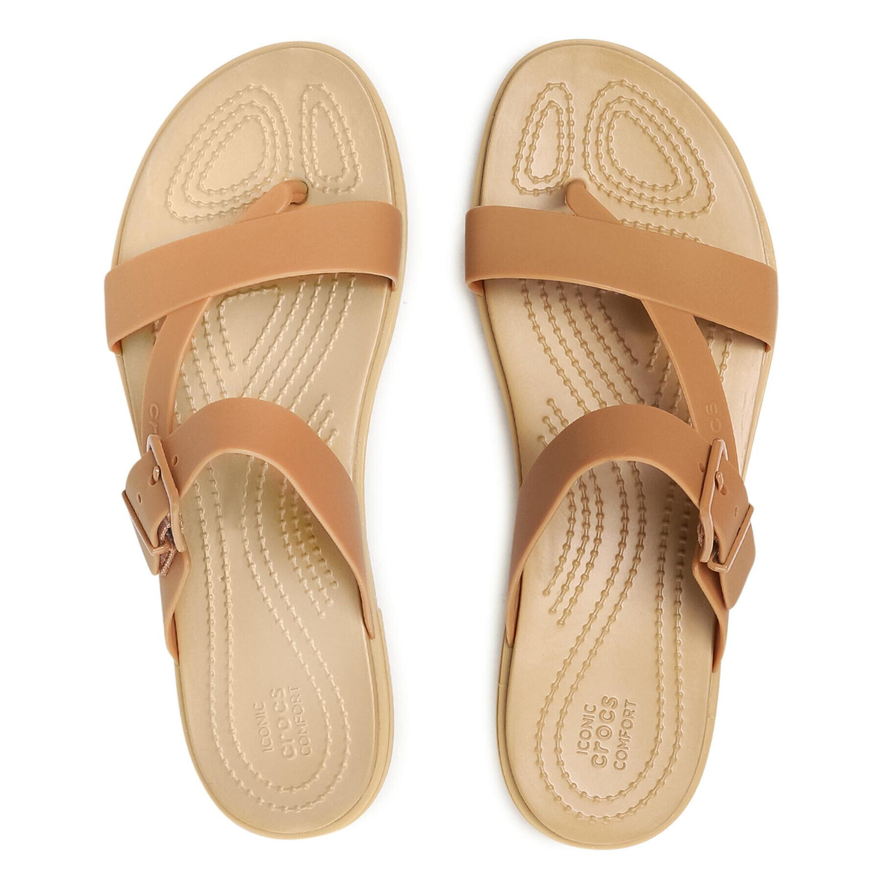 Crocs Japonke Tulum Toe Poost Sandal W 206108 Rjava - Pepit.si