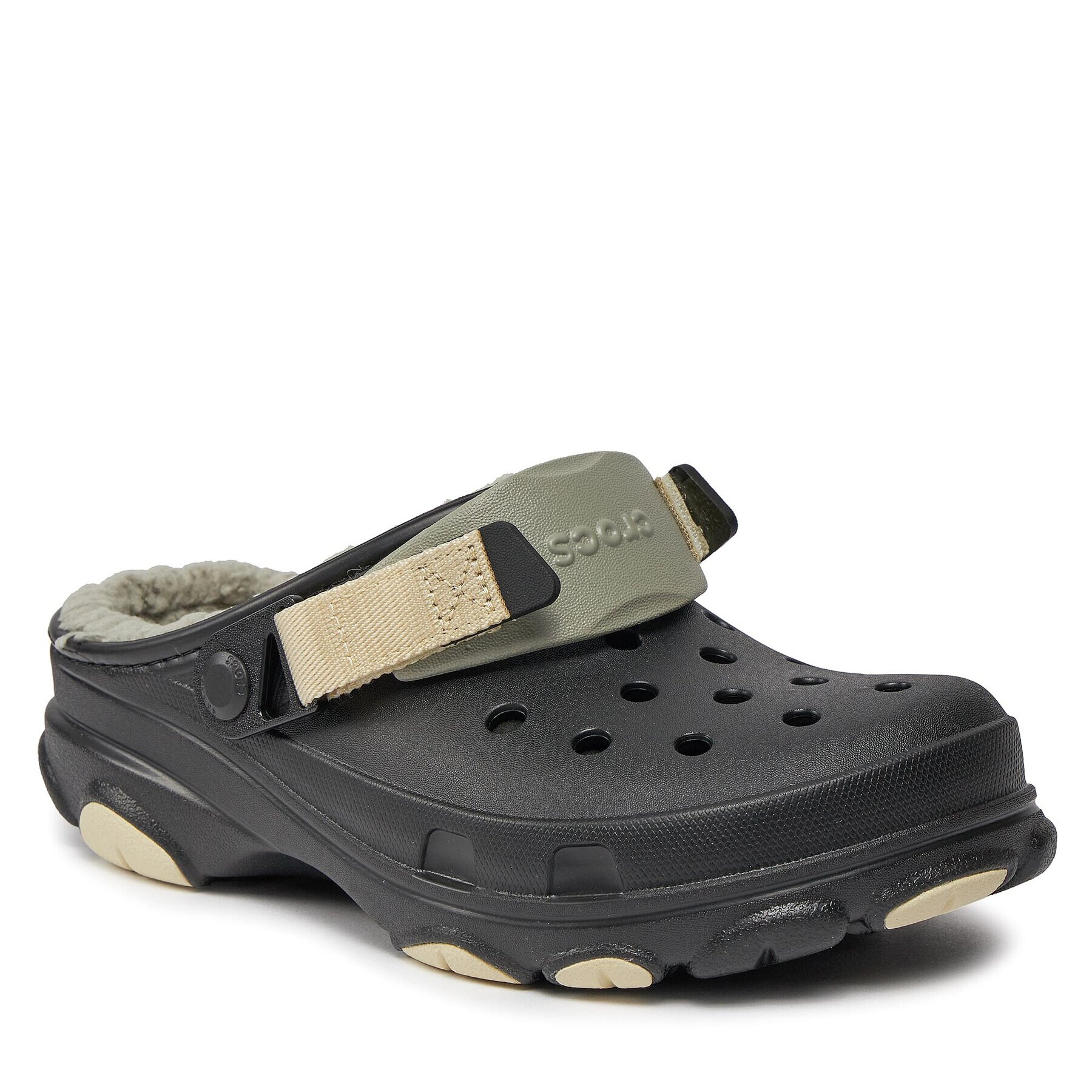 Crocs Natikači All Terain Lined Clog 207936 Črna - Pepit.si