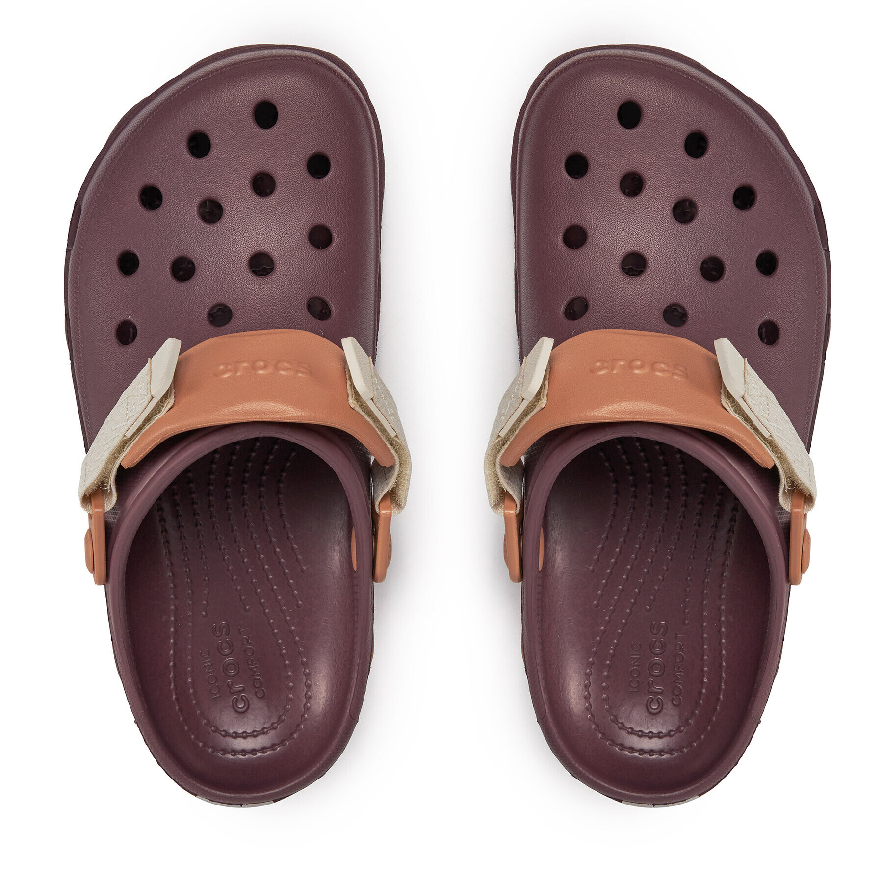 Crocs Natikači Classic All Terain Clog 206340 Bordo rdeča - Pepit.si