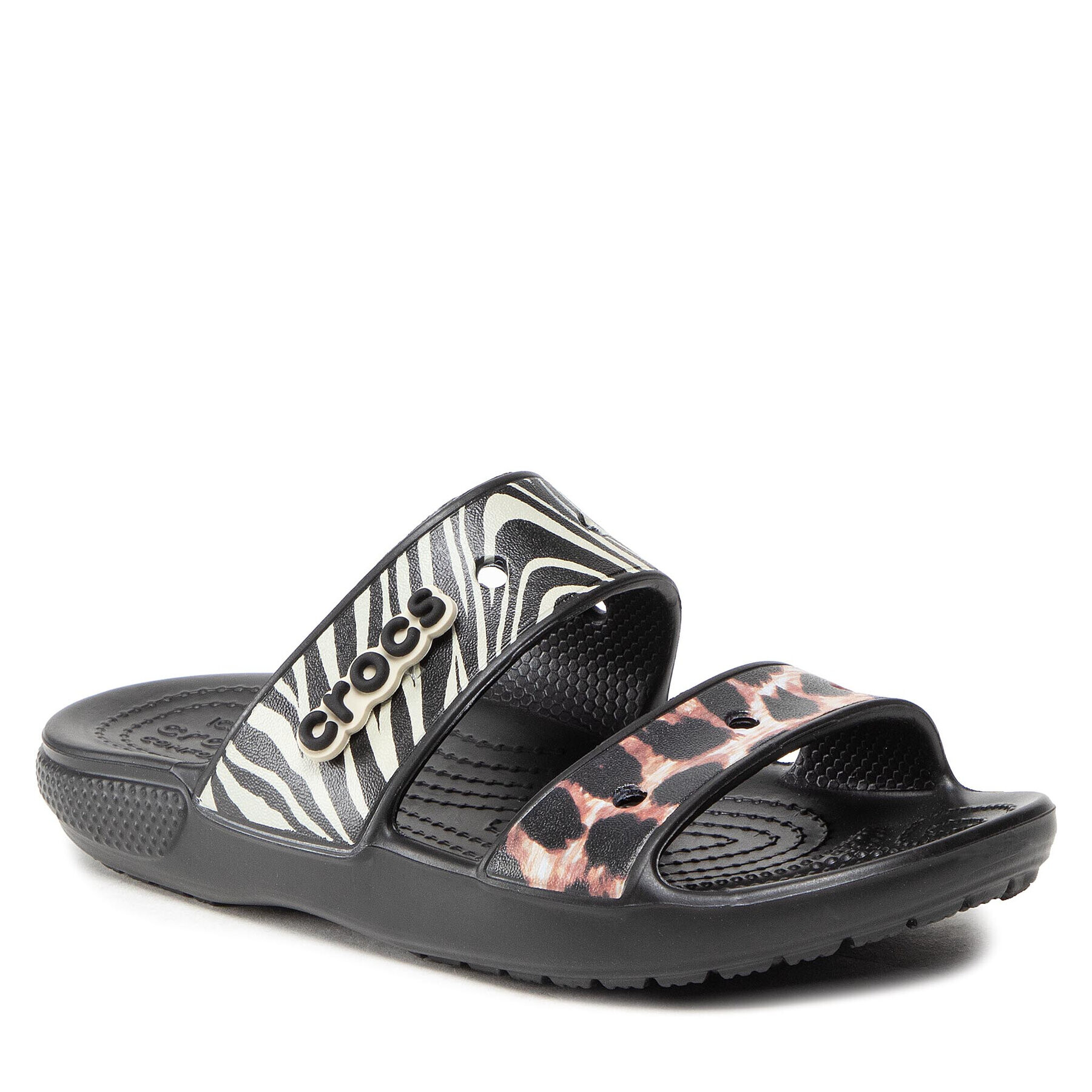 Crocs Natikači Classic Animal Remix Sandal 207847 Pisana - Pepit.si