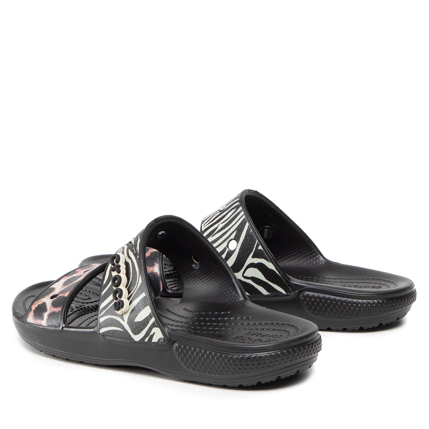 Crocs Natikači Classic Animal Remix Sandal 207847 Pisana - Pepit.si