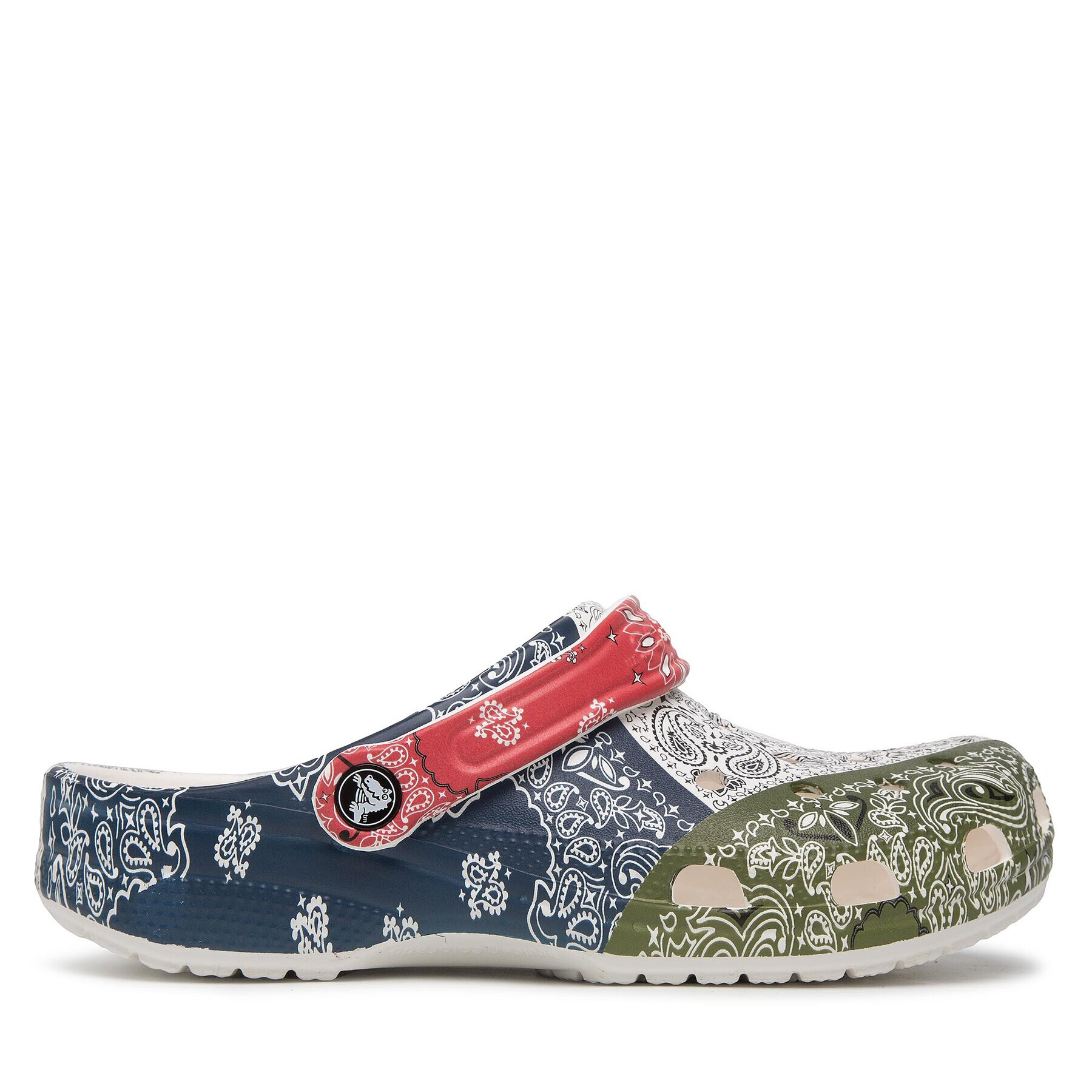 Crocs Natikači Classic Bandana Clog 206871 Bela - Pepit.si