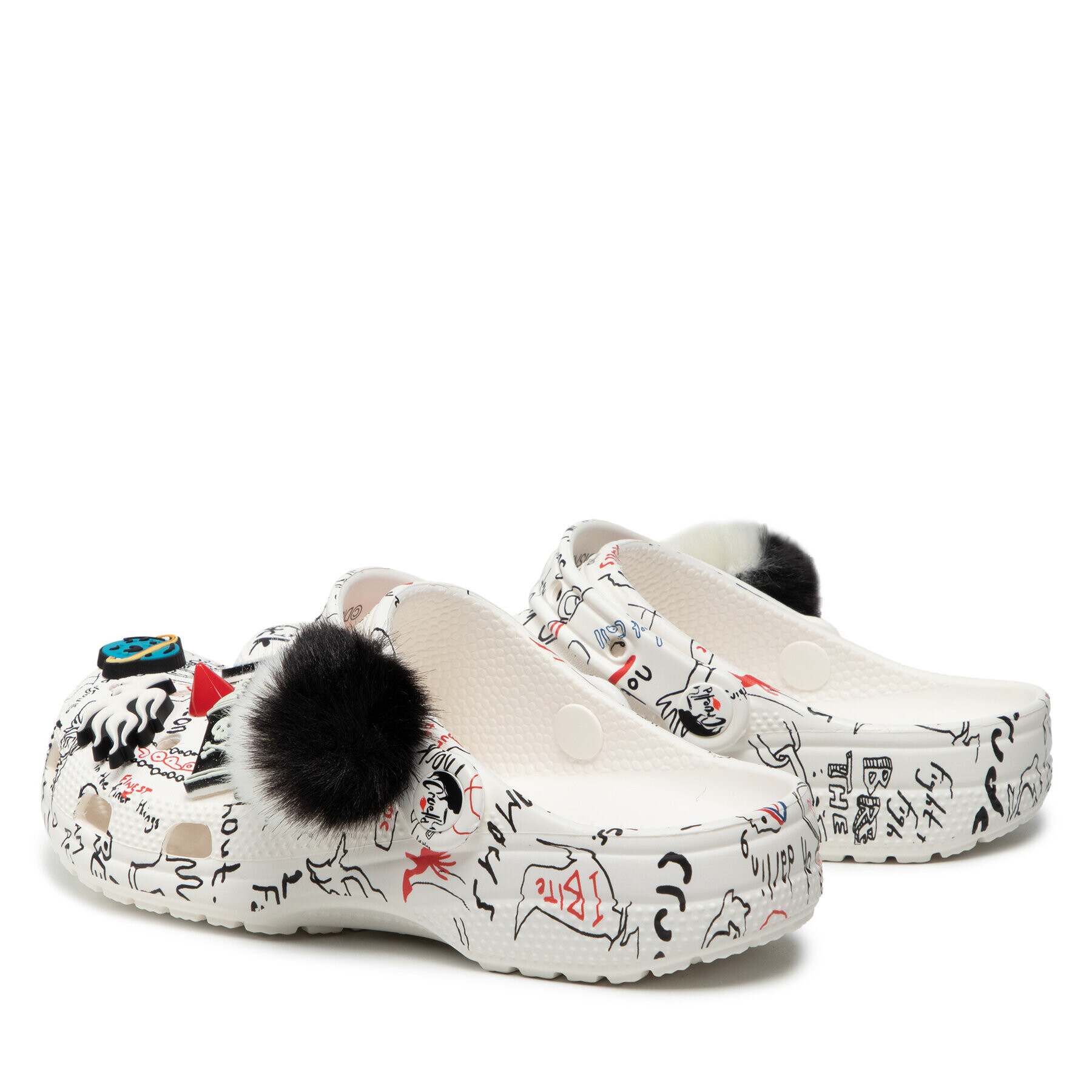 Crocs Natikači Classic Cruella II Clog 207402 Bela - Pepit.si