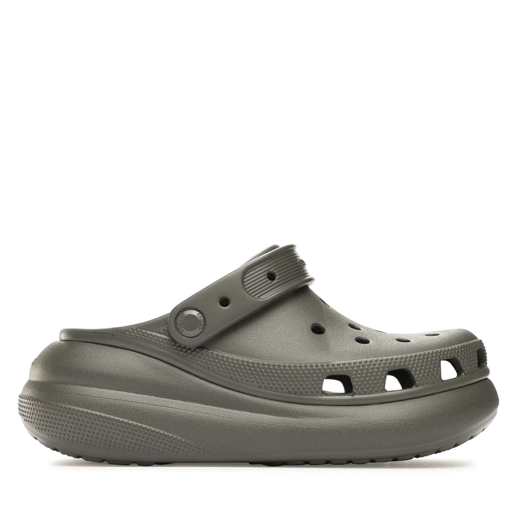 Crocs Natikači Classic Crush Clog 207521 Khaki - Pepit.si