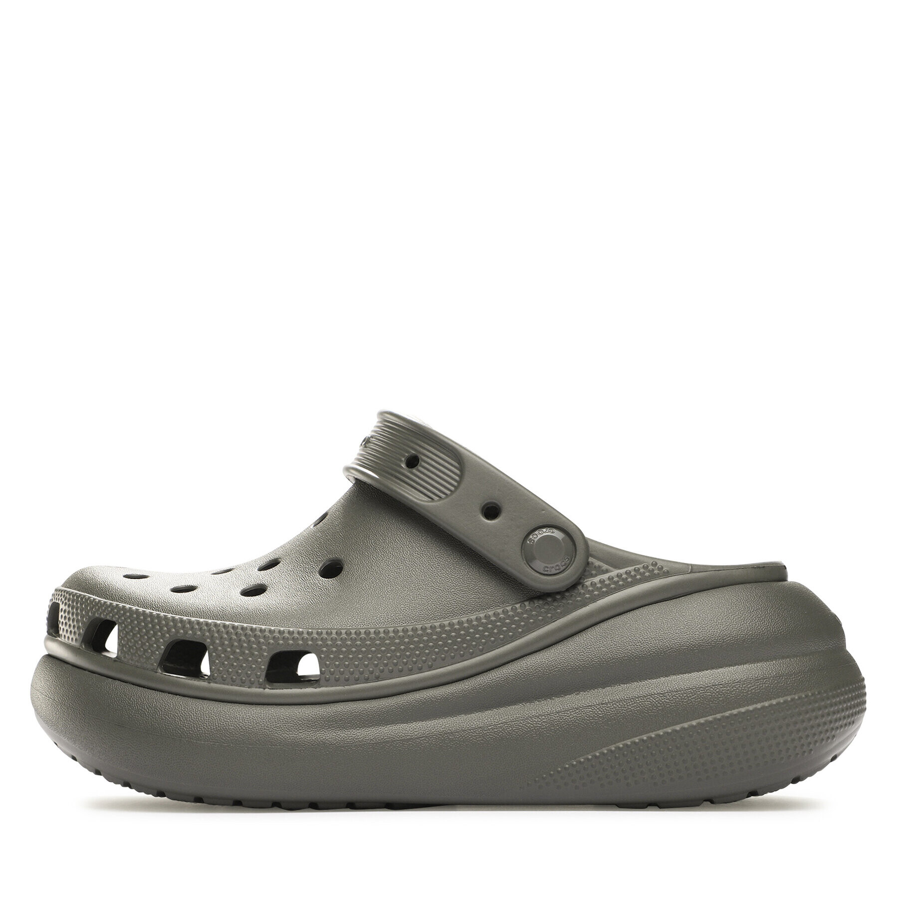 Crocs Natikači Classic Crush Clog 207521 Khaki - Pepit.si