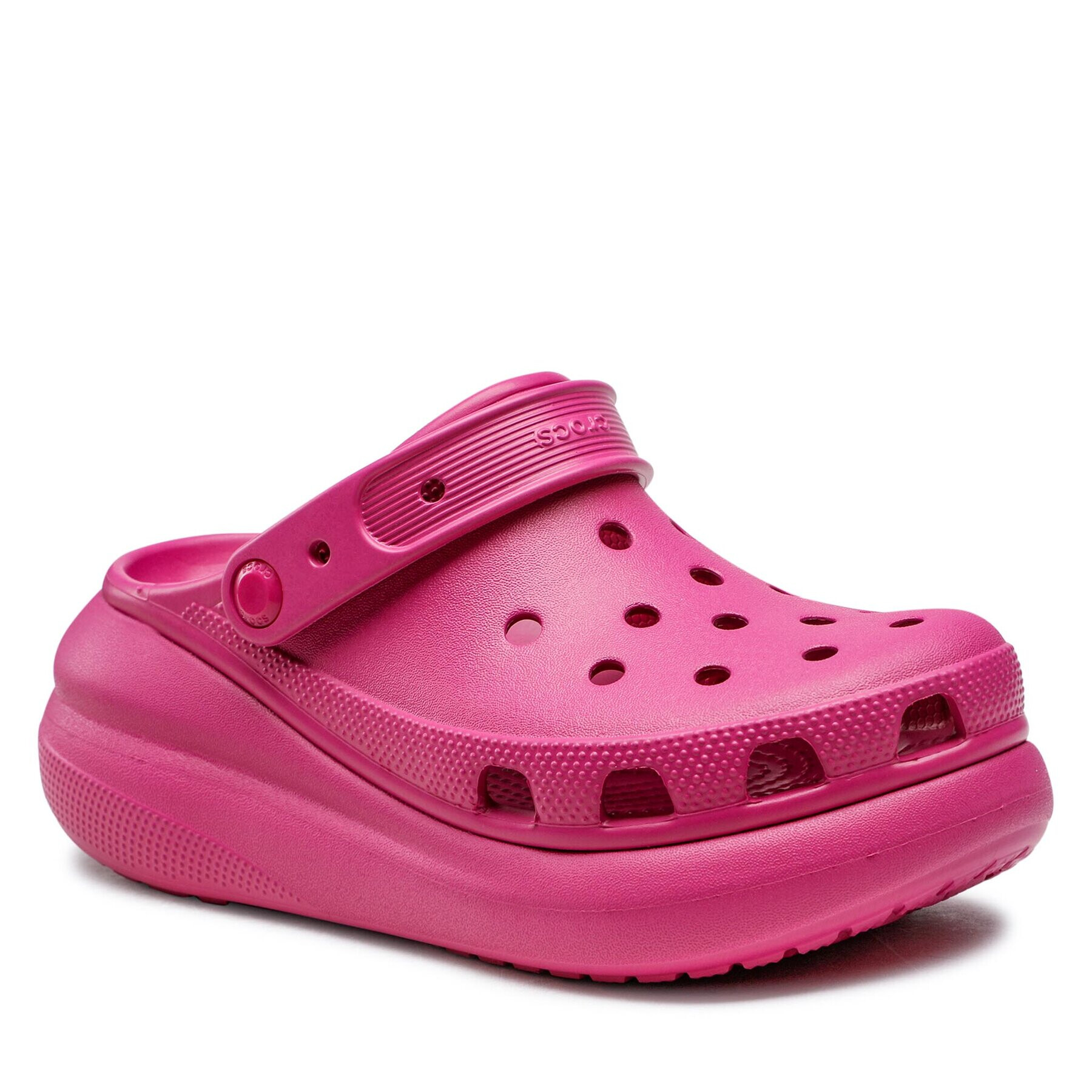 Crocs Natikači Classic Crush Clog 207521 Roza - Pepit.si