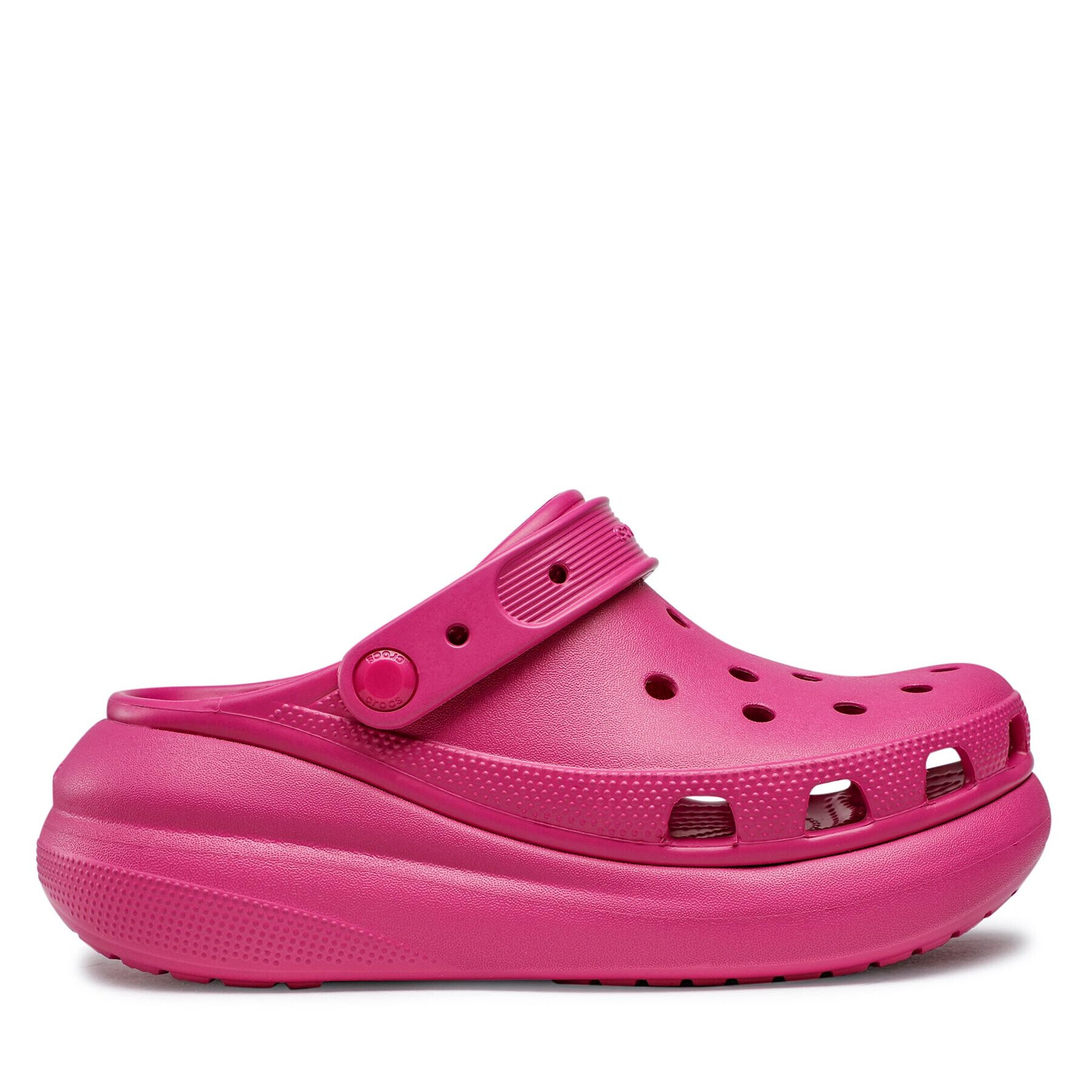 Crocs Natikači Classic Crush Clog 207521 Roza - Pepit.si