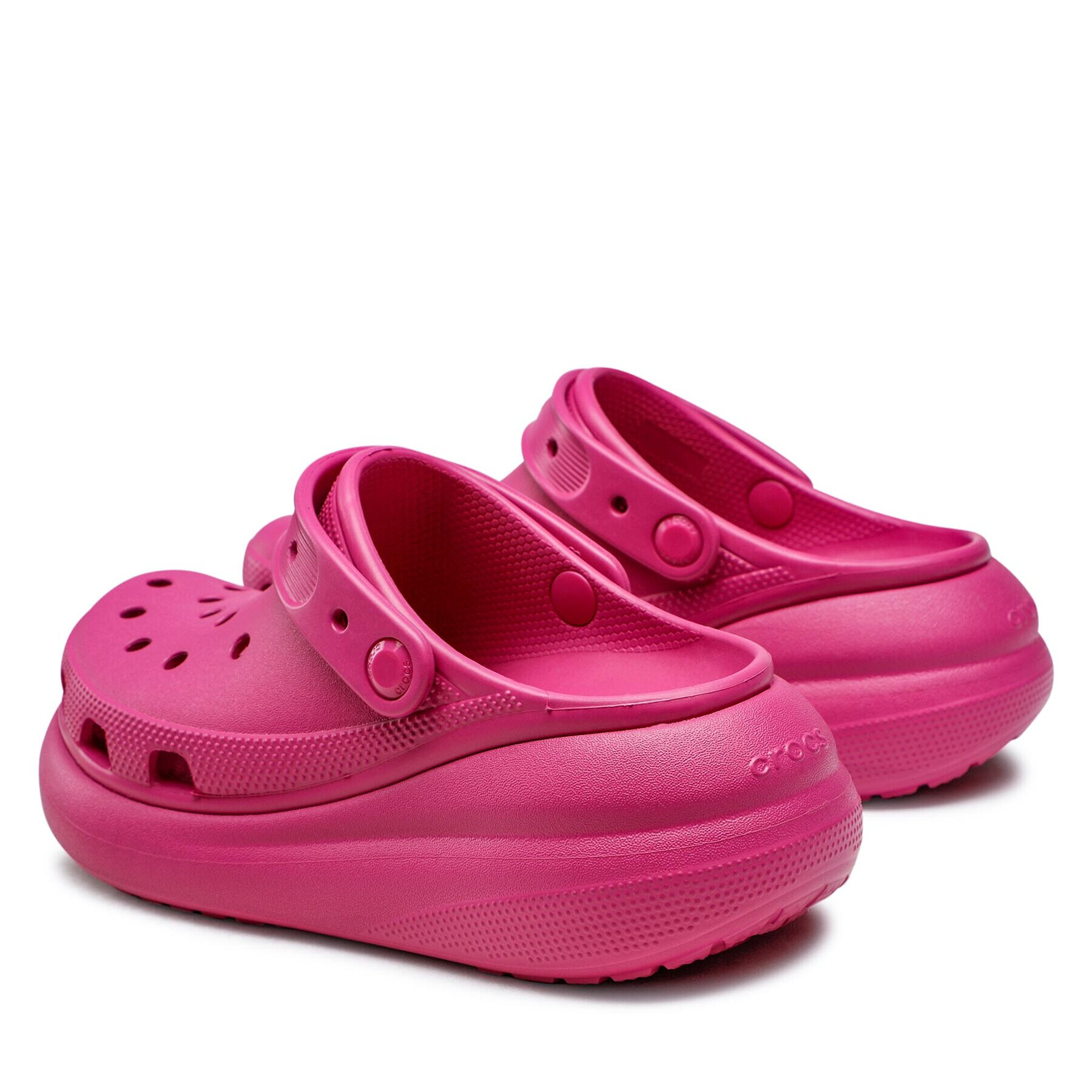 Crocs Natikači Classic Crush Clog 207521 Roza - Pepit.si