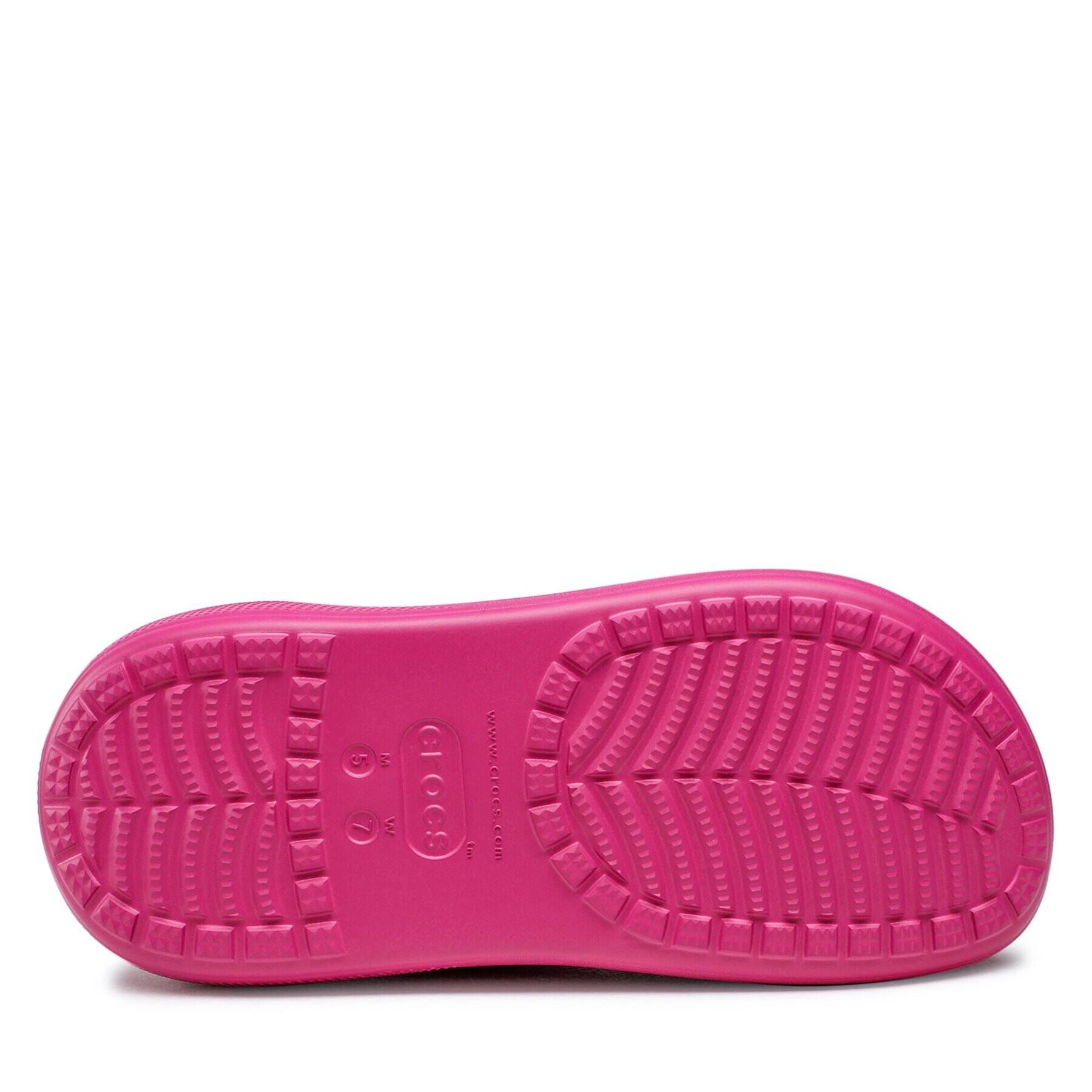 Crocs Natikači Classic Crush Clog 207521 Roza - Pepit.si