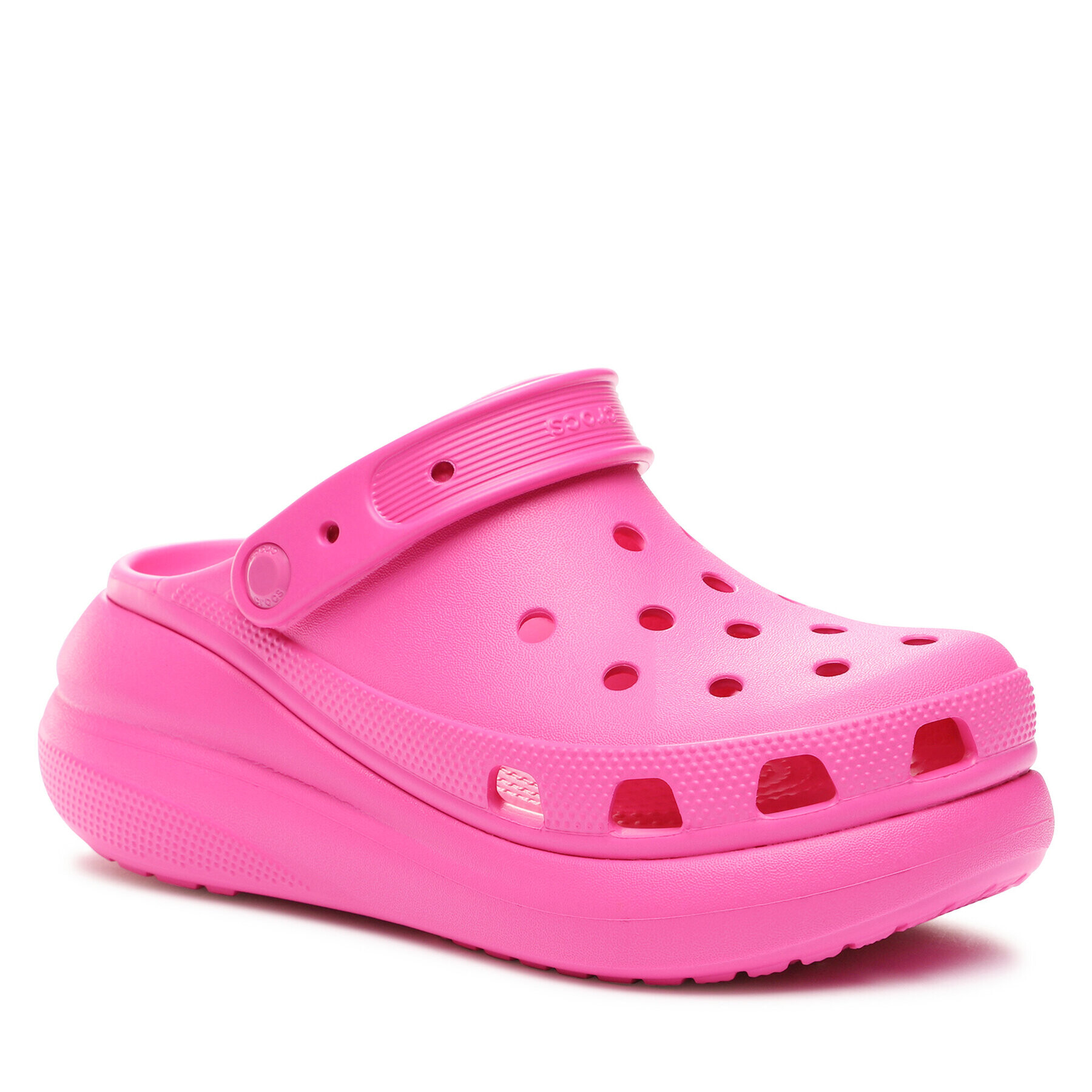 Crocs Natikači Classic Crush Clog 207521 Roza - Pepit.si