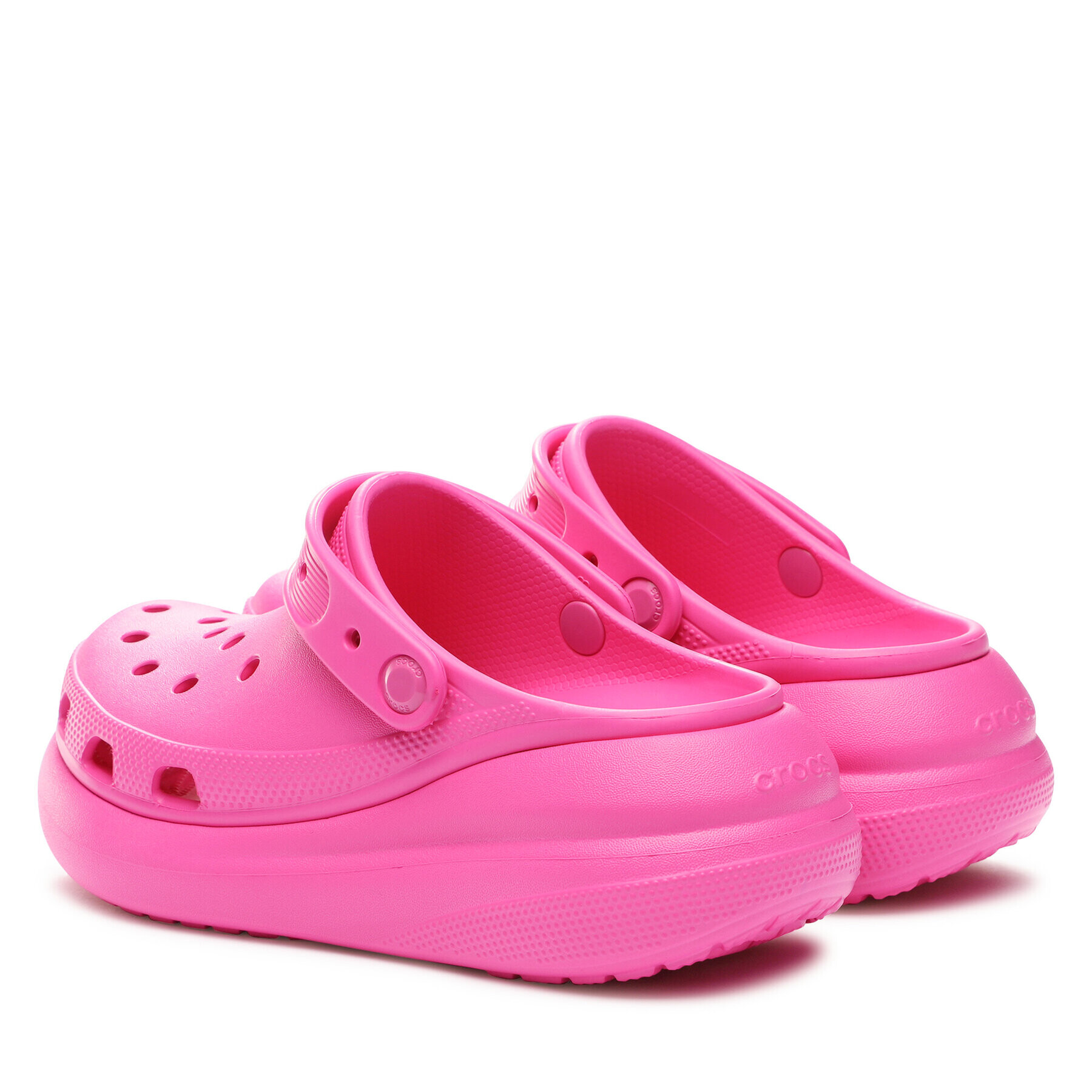 Crocs Natikači Classic Crush Clog 207521 Roza - Pepit.si