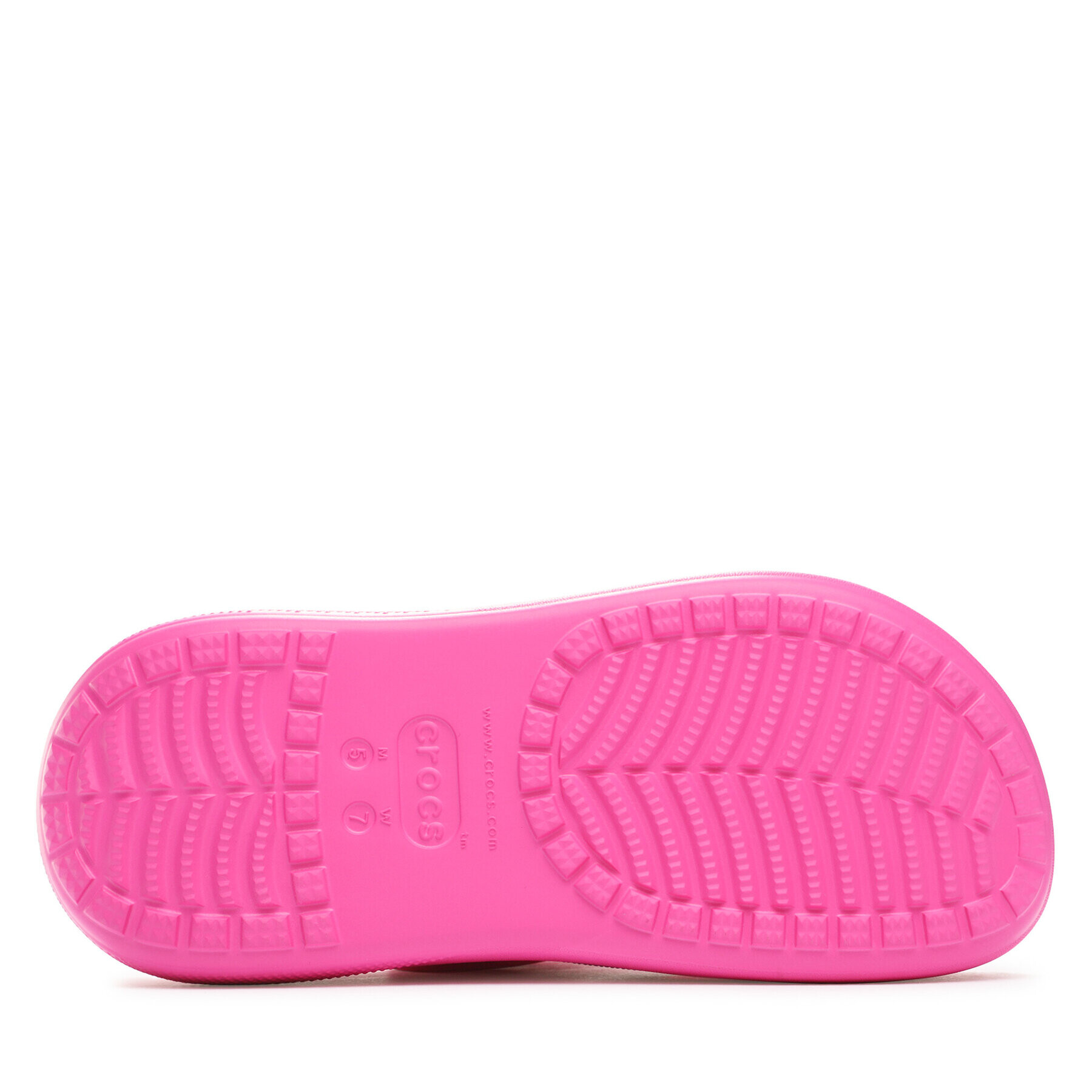 Crocs Natikači Classic Crush Clog 207521 Roza - Pepit.si