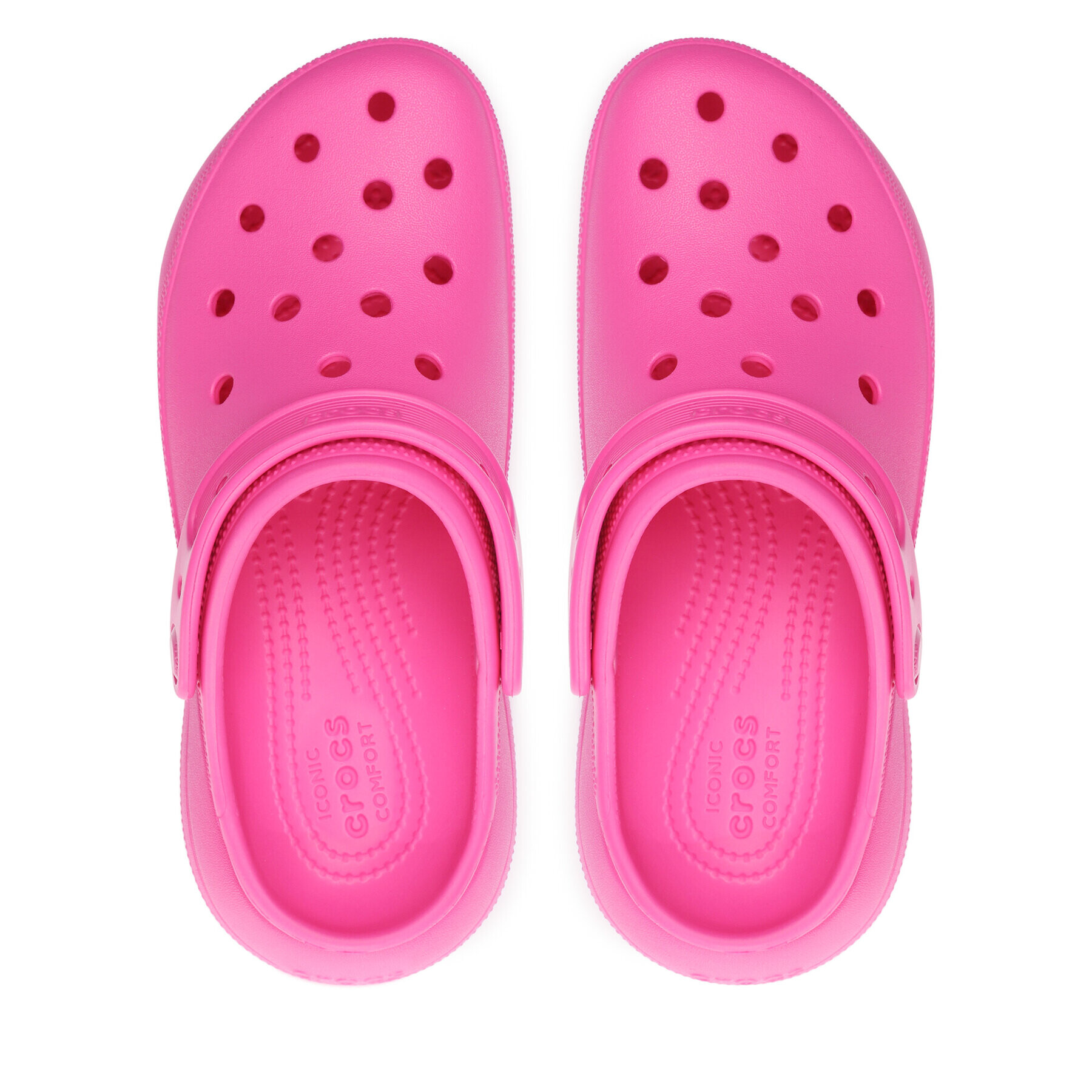 Crocs Natikači Classic Crush Clog 207521 Roza - Pepit.si