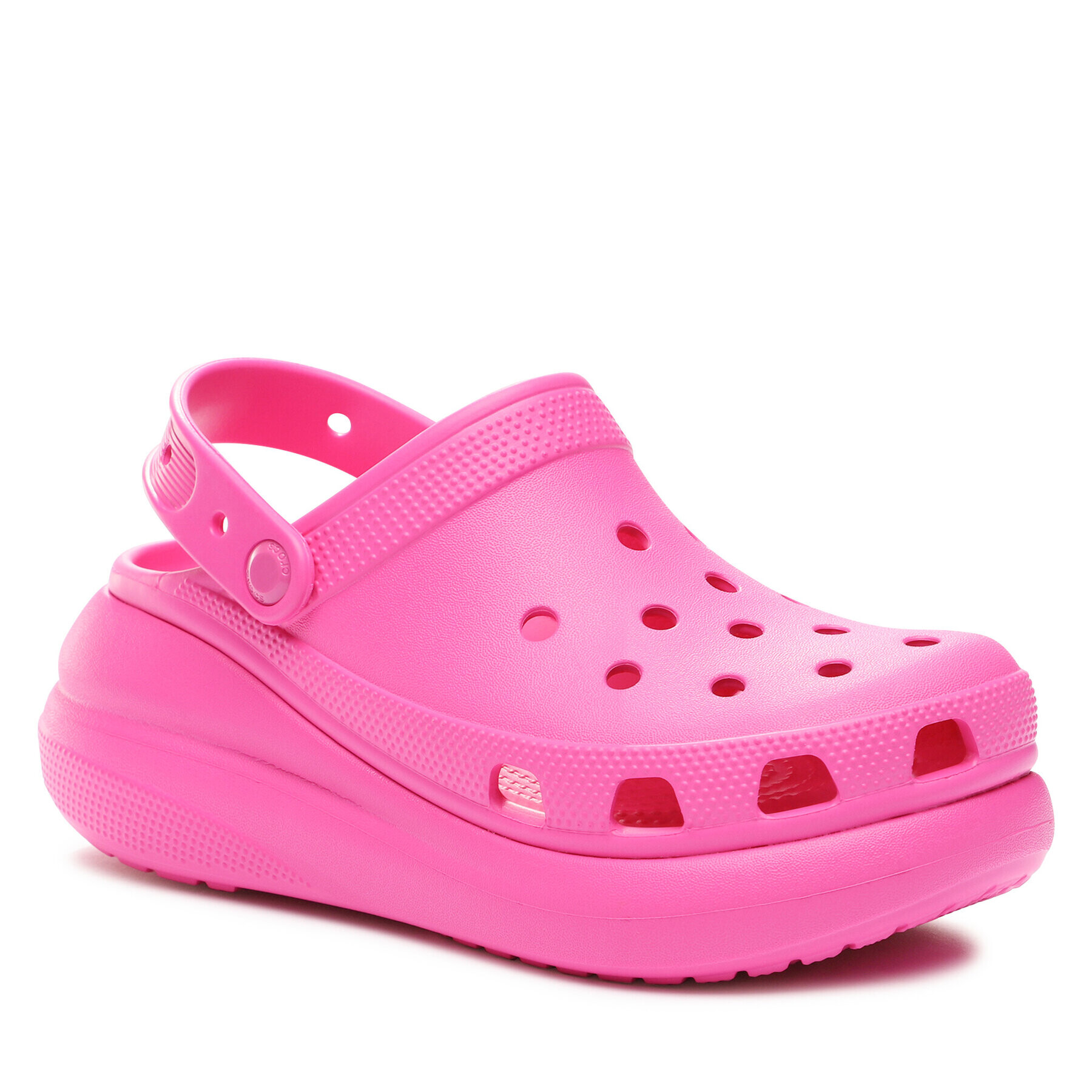 Crocs Natikači Classic Crush Clog 207521 Roza - Pepit.si