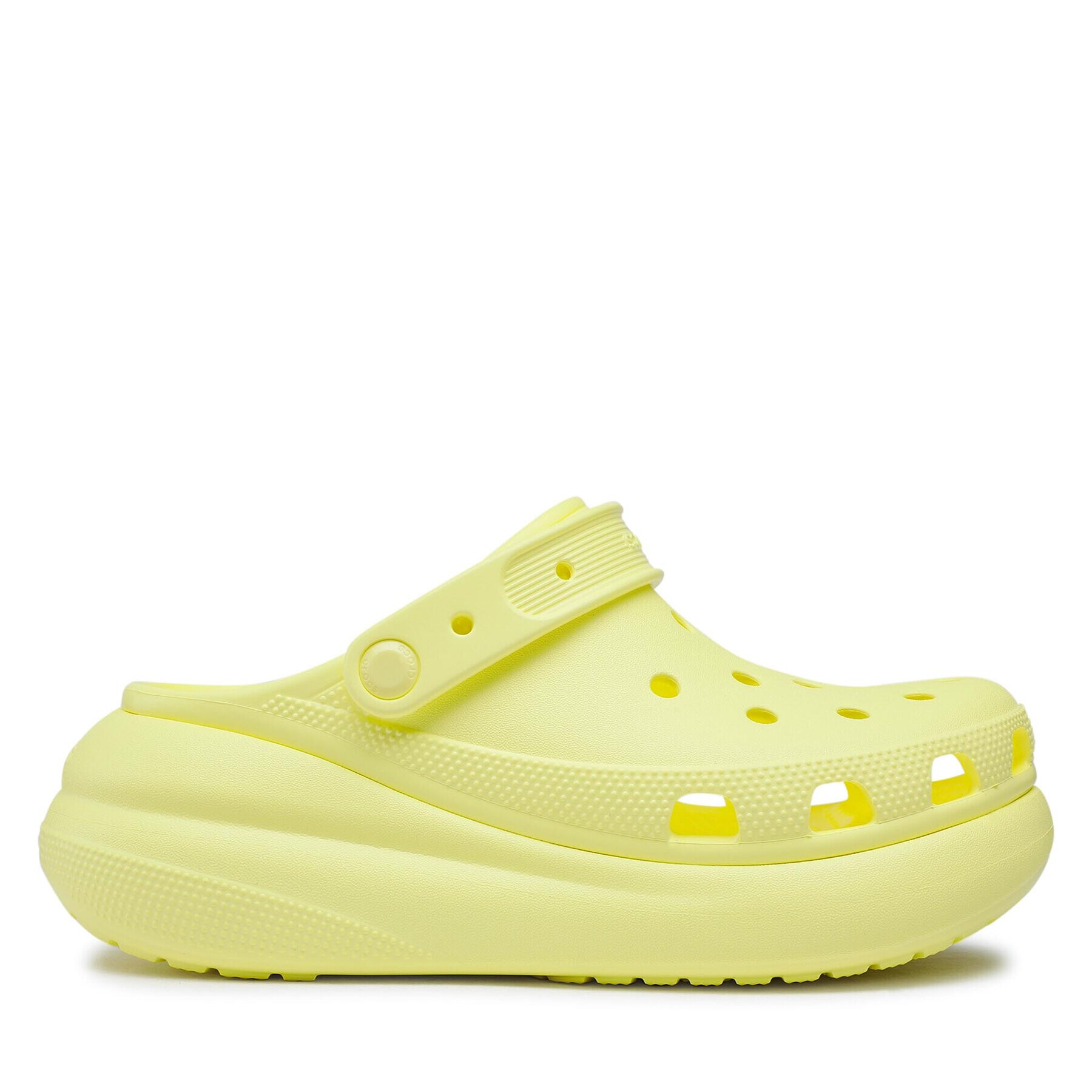 Crocs Natikači Classic Crush Clog 207521 Rumena - Pepit.si